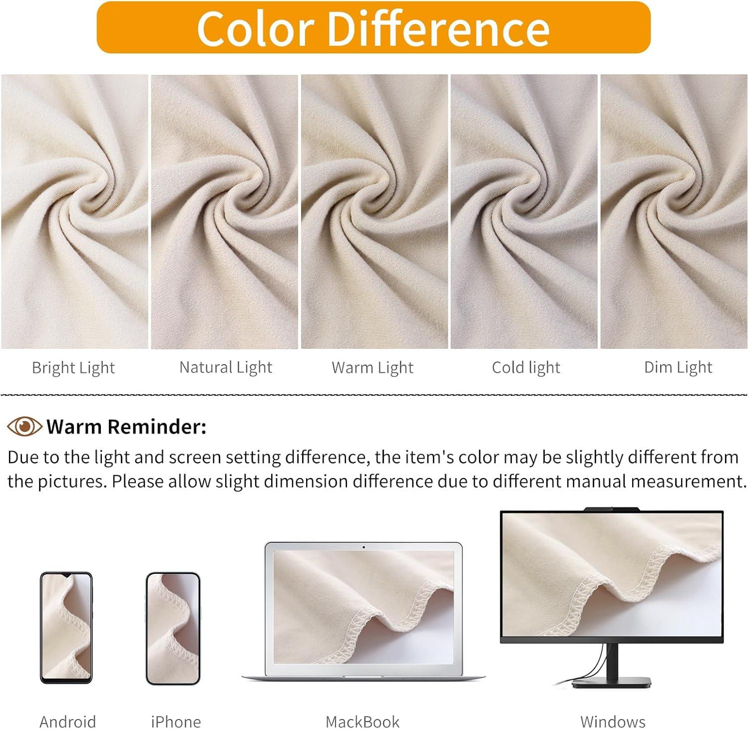 YISUN Dining Chair Covers, Stretch Spandex Chair Seat Cover Removable Washable Parson Chair Cover Kitchen Chair Protector Slipcovers (Beige Light, 6)