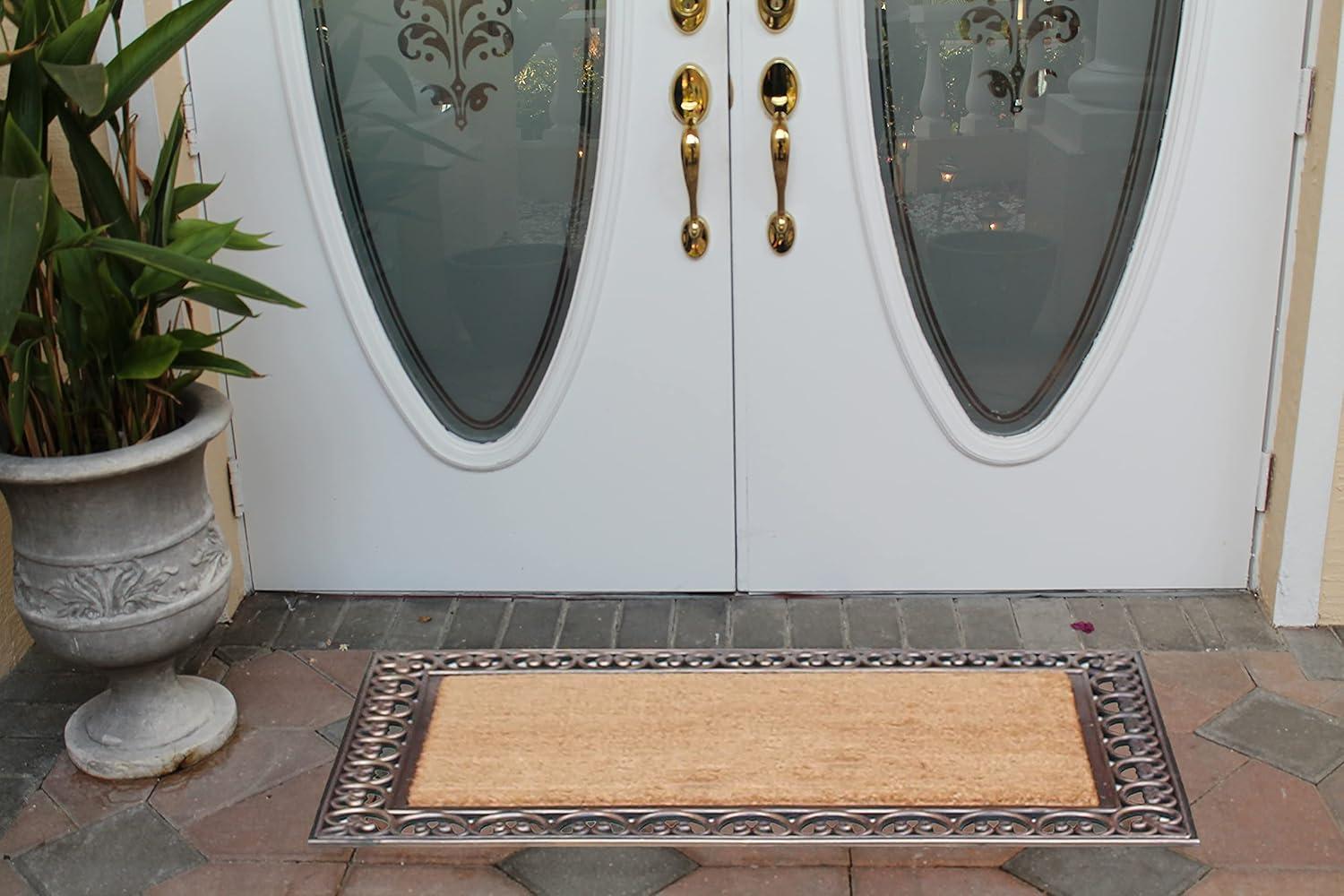 A1HC Natural Coir & Rubber Door Mat, 30"x48" – Thick, Durable, Heavy Duty, Anti-Shed, Fade-Resistant, Long-Lasting Outdoor Entrance Large Doormat for Front Porch