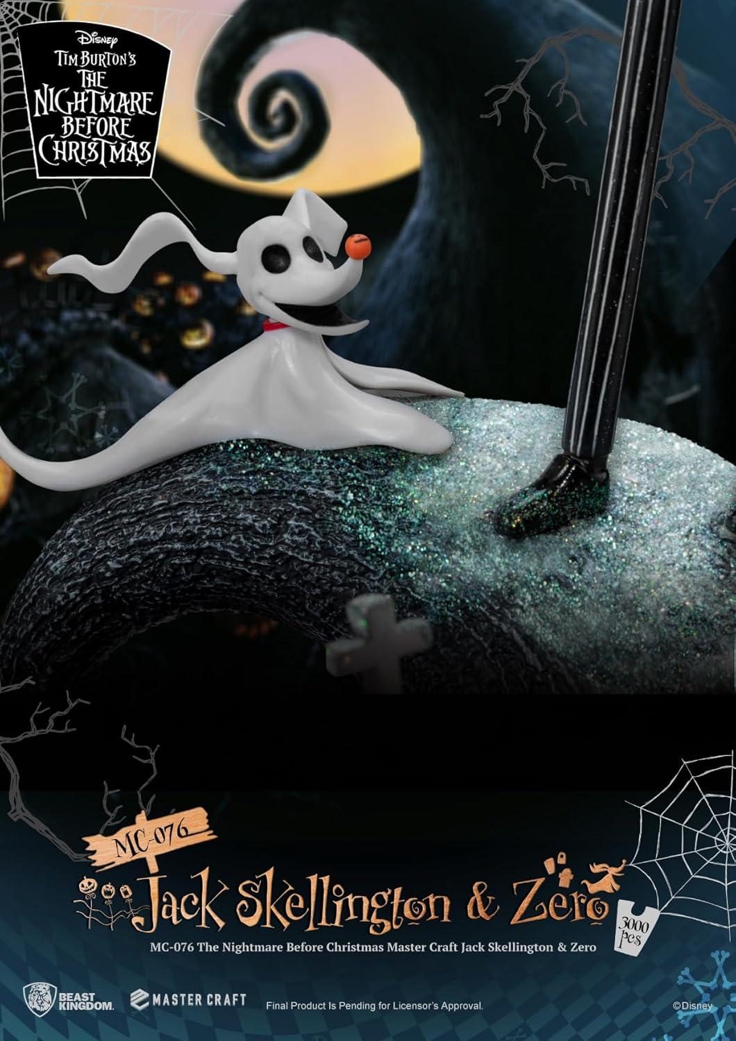 The Nightmare Before Christmas Master Craft Jack Skellington & Zero