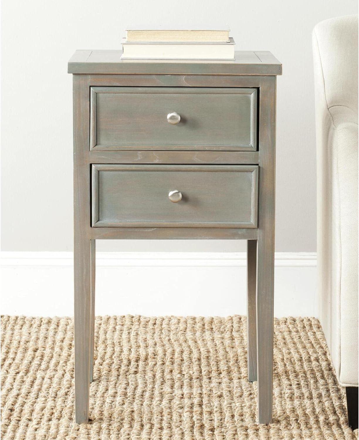 Toby Accent Table with Storage Drawers  - Safavieh