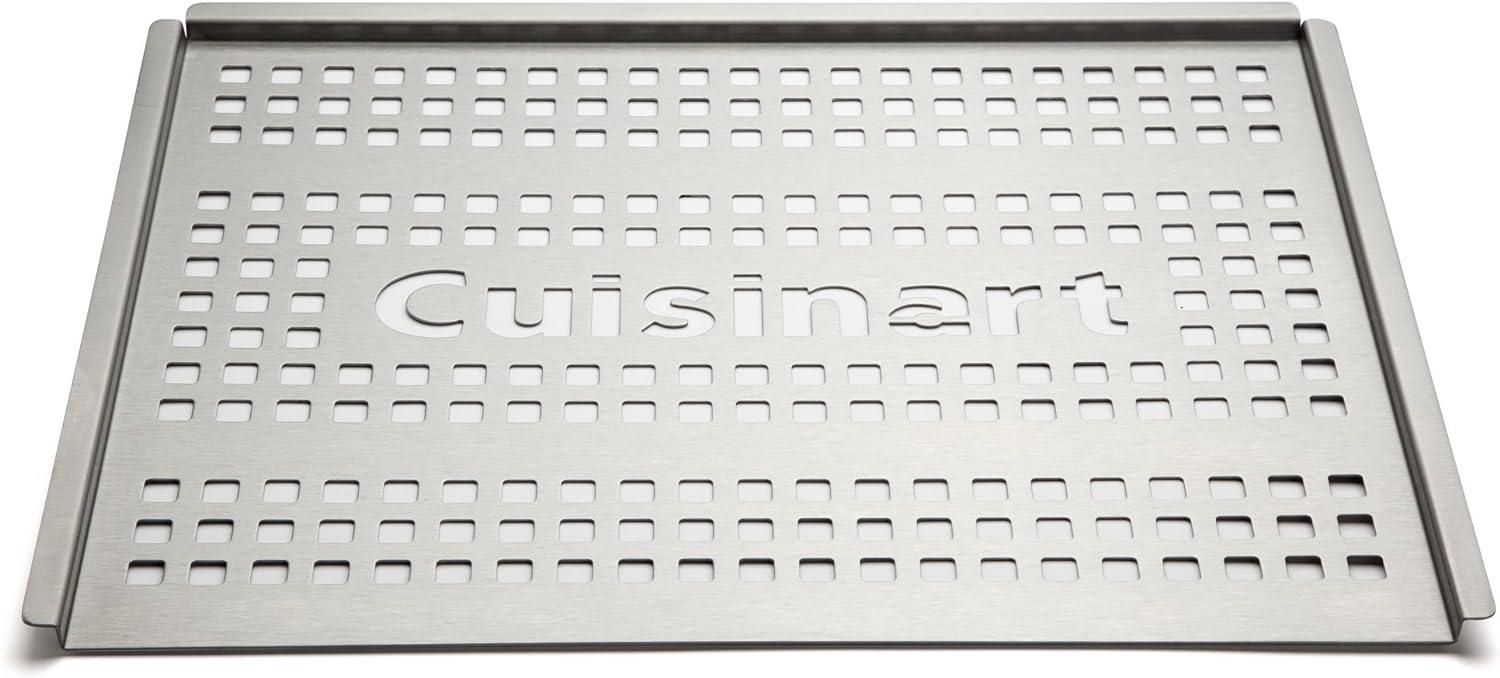 Stainless Steel Perforated Grill Topper with Raised Sides