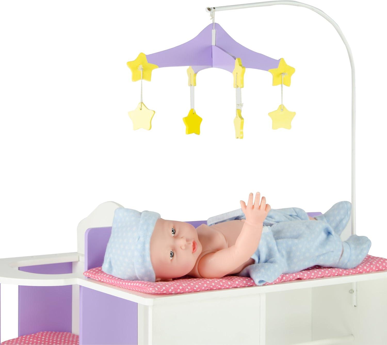 Teamson Kids Olivia's Little World Wooden Doll Changing Station