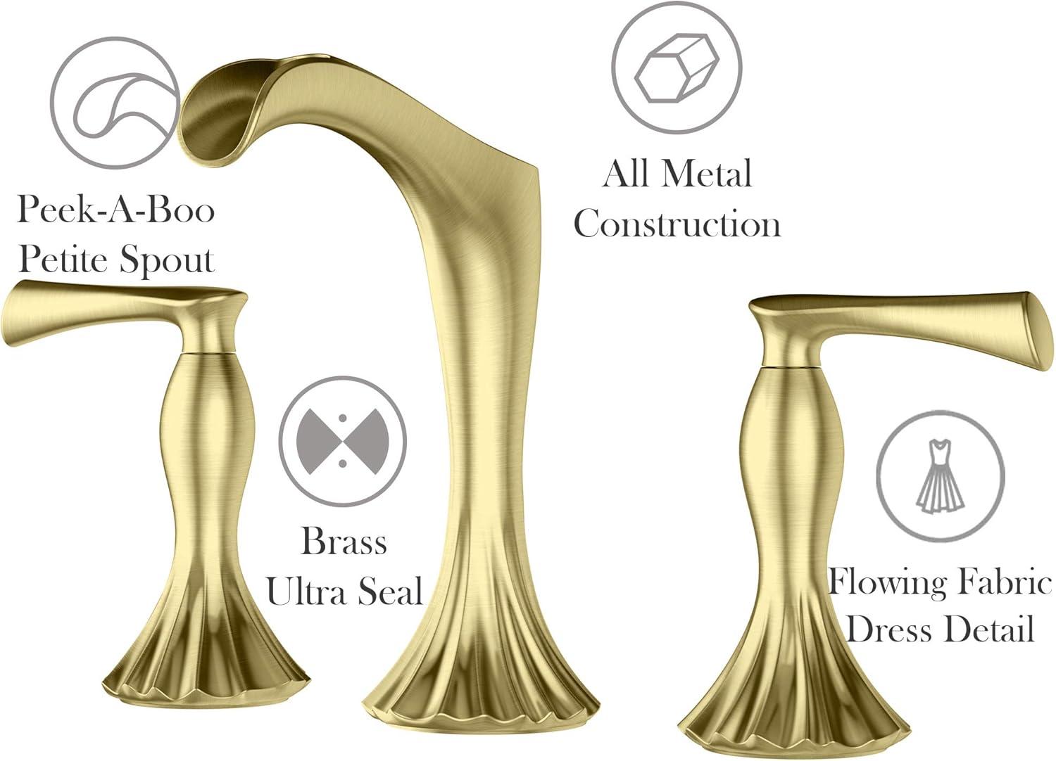 Pfister LG49RH1BG Rhen 8" Widespread Bathroom Faucet in Brushed Gold