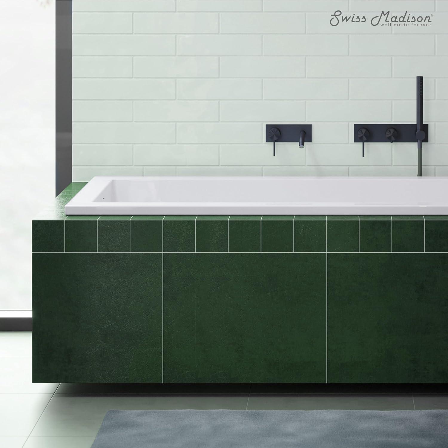 Voltaire 48" X 30" Reversible Drain Drop-In Bathtub