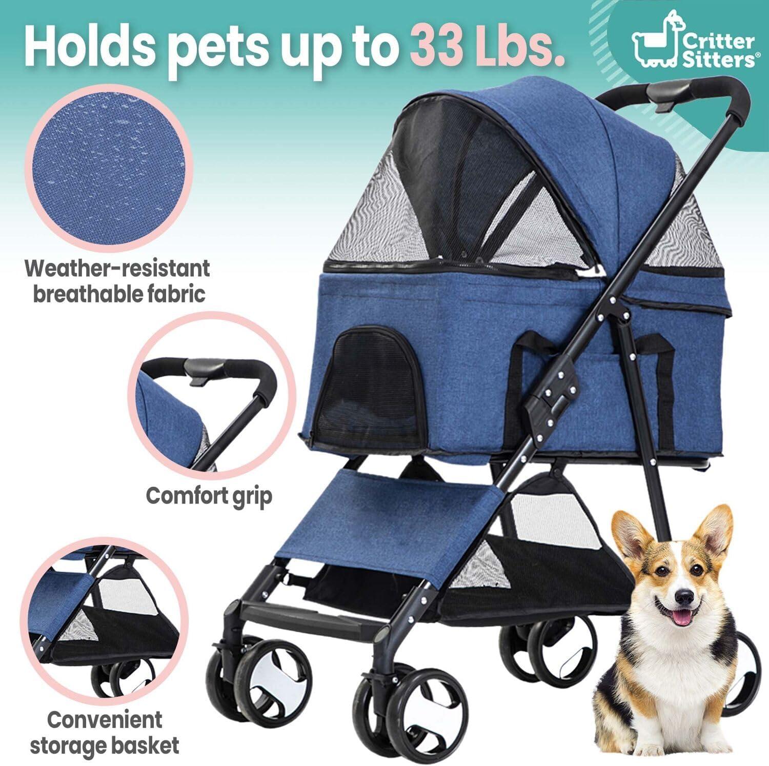 Foldable Pet Jogger Stroller