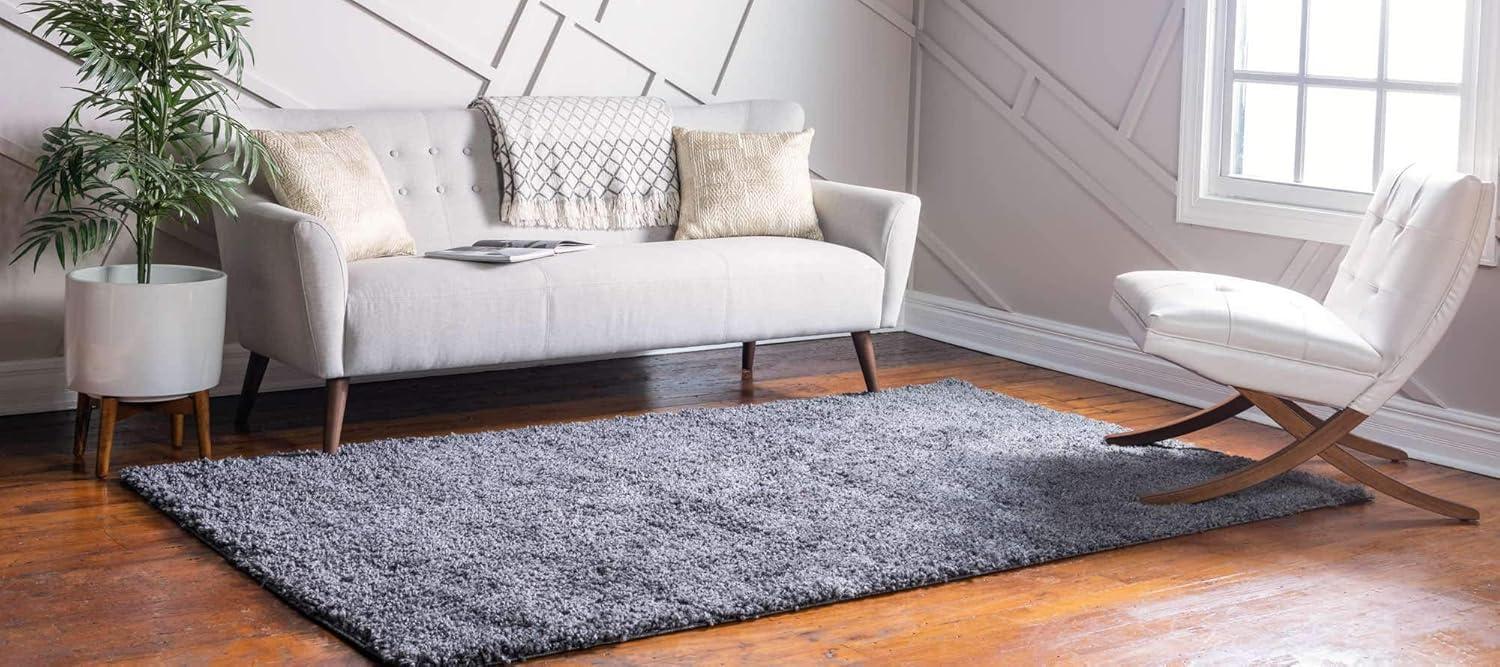 Unique Loom 3' 3 x 5' 3 Davos Shag Peppercorn Area Rug
