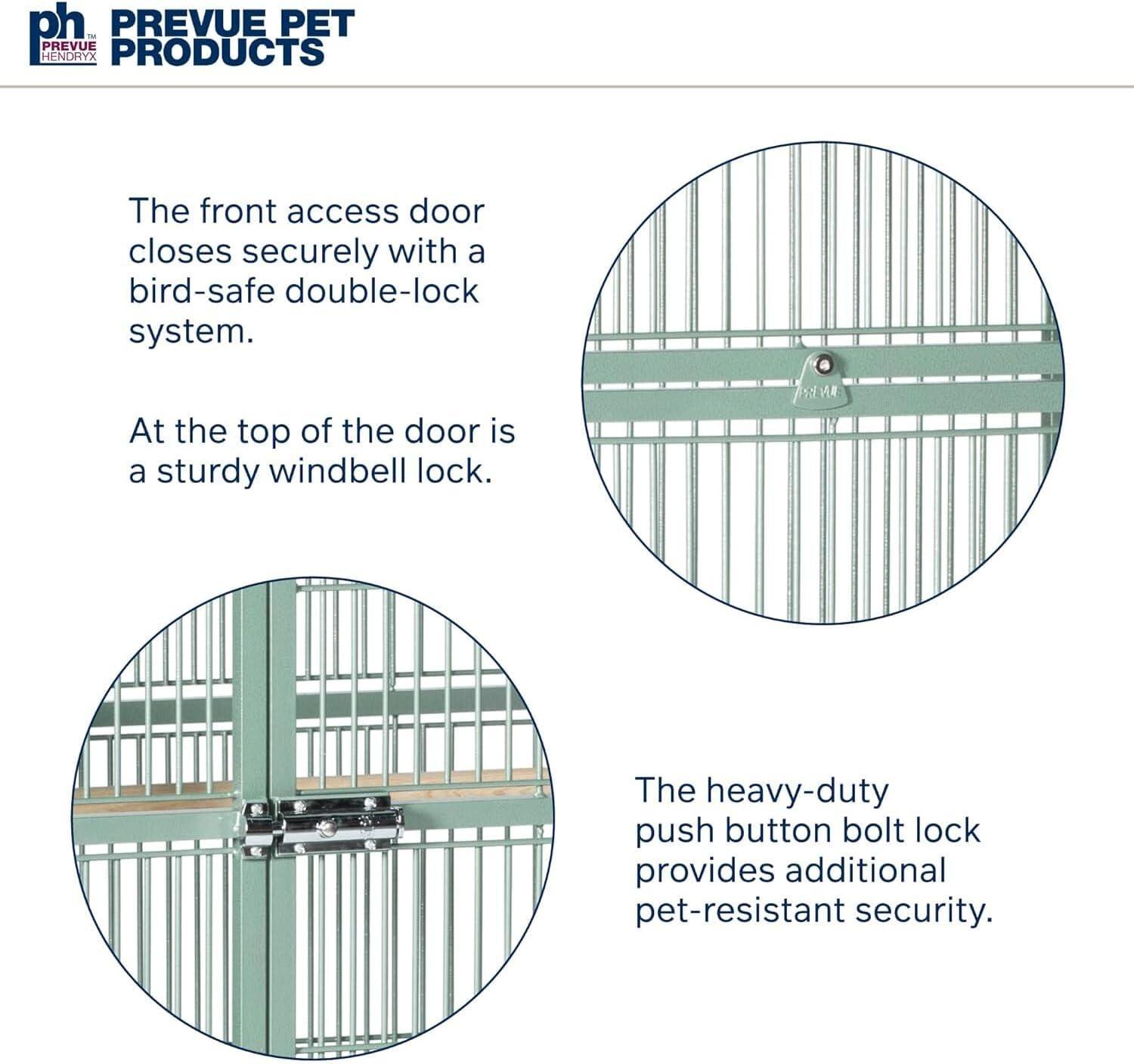 Prevue Pet Products Select Wrought Iron Sage Green Bird Cage