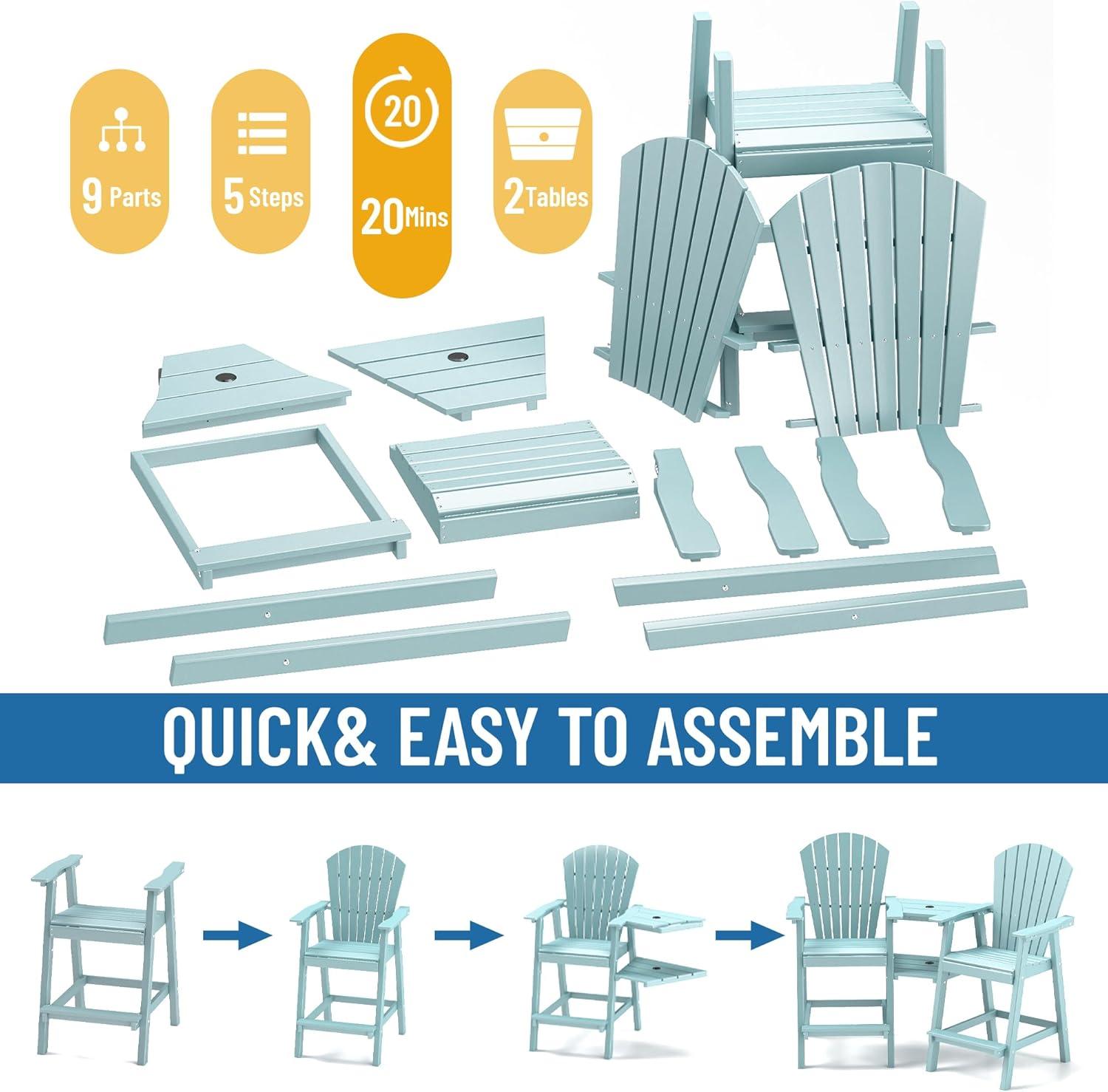 Rosecliff Heights Aryabella Plastic Adirondack Chair