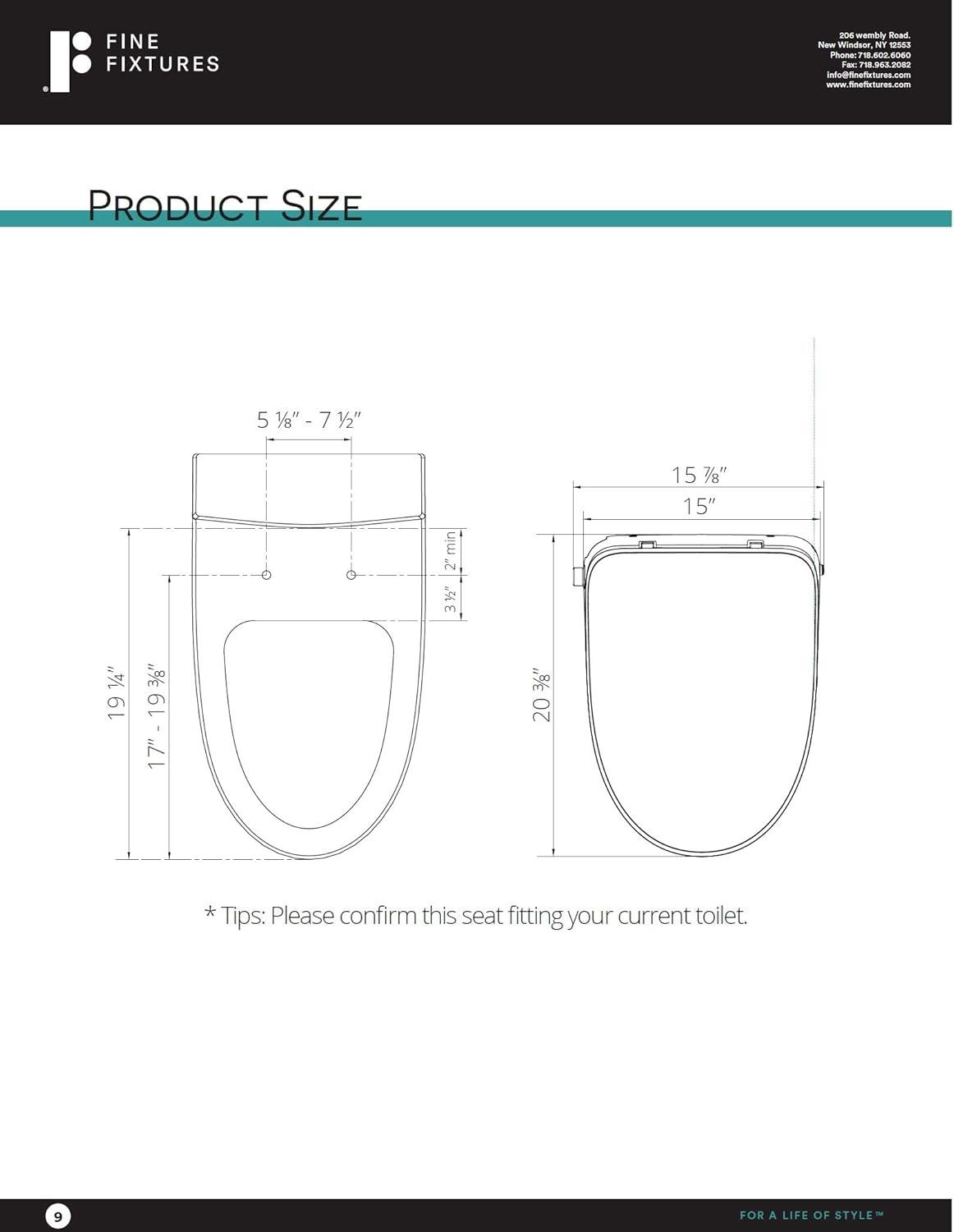 Elongated White Ceramic Dual Flush Smart Bidet Toilet