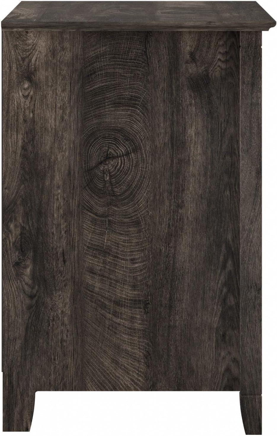 Bush Furniture Key West Lateral File Cabinet, 2 Drawer, Dark Gray Hickory