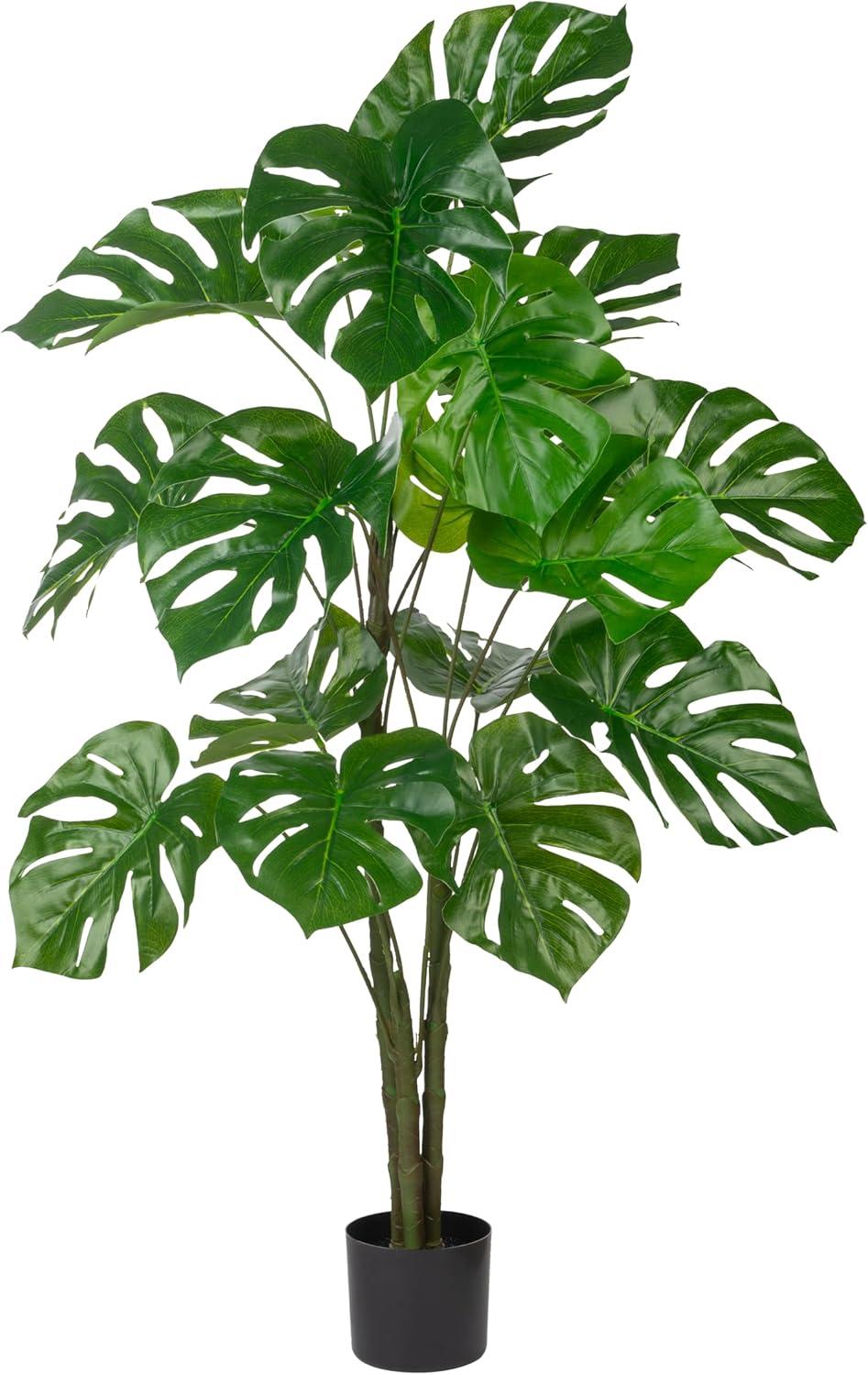 Faux Philodendron Plant in Pot