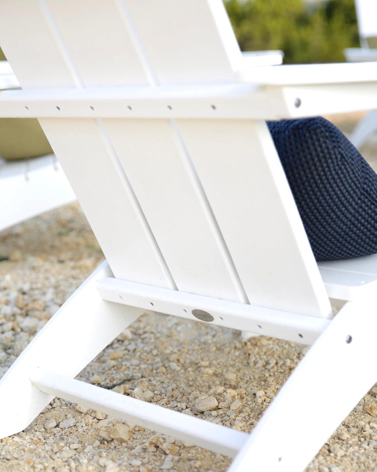 Modern Adirondack High-Density Polyethylene (HDPE) Outdoor Adirondack Chair