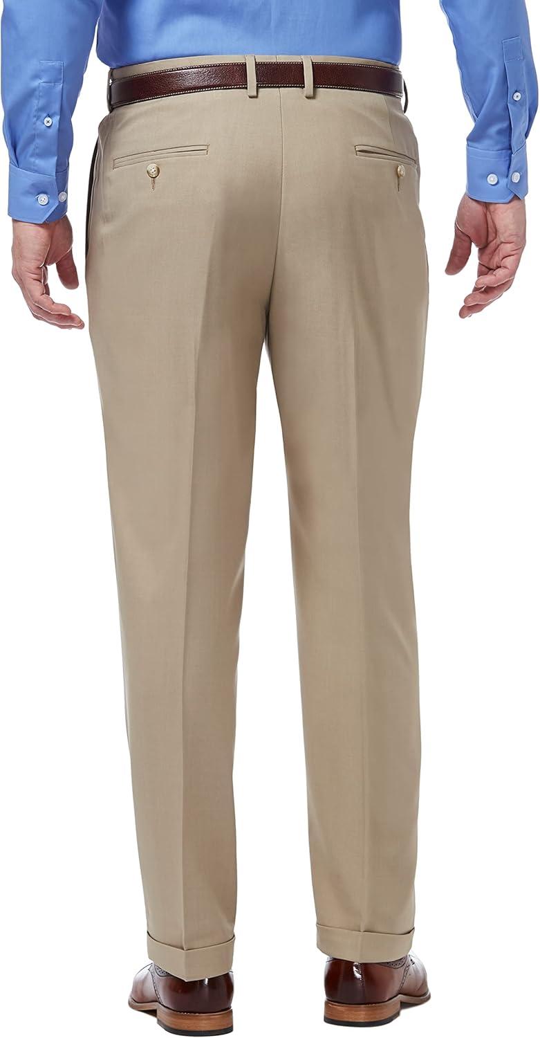 Haggar Men's Premium Comfort Classic Fit Pleat Front Dress Pant (Regular And Big & Tall Sizes)