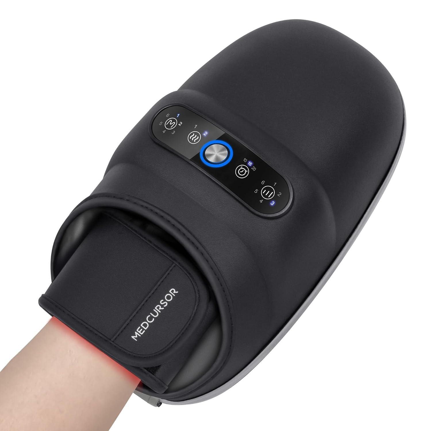 Medcursor Hand Massager, Cordless Hand Massager with Heat and Compression for Carpal Tunnel , Great Christmas Gifts