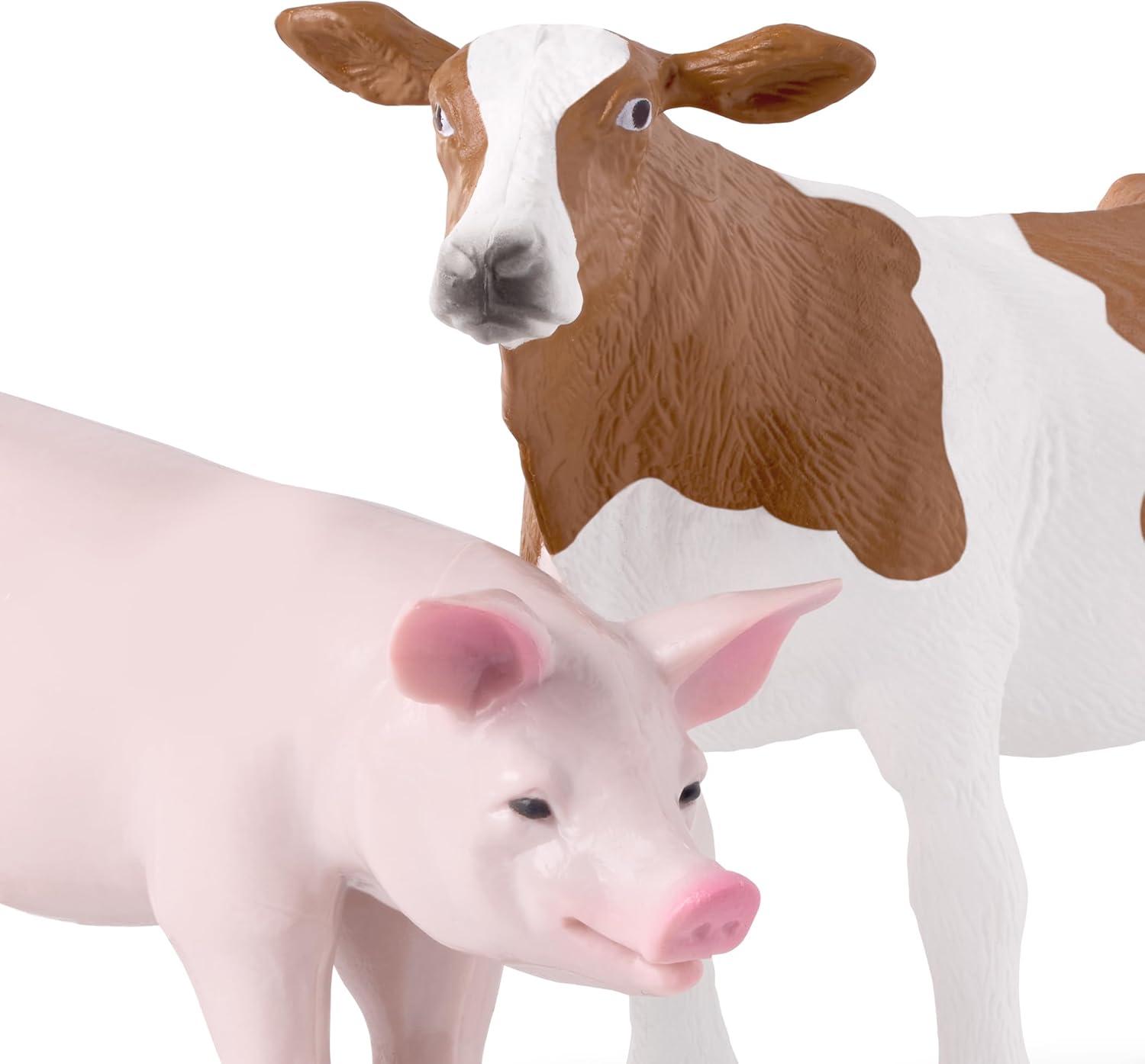 Terra by Battat - Farm Animals (Donkey, Cow, Pig) - Farm Animal Toys with Donkey Toy for Kids 3+ Pc, Multi