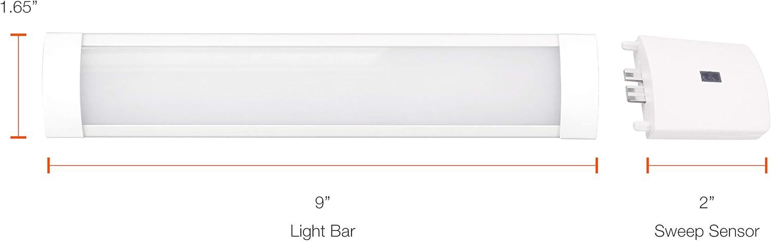 Sylvania 9" White Aluminum LED Under Cabinet Light Kit