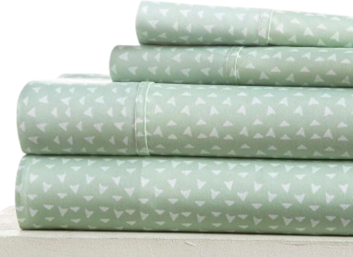 Printed Patterns 4PC Sheet Set - Extra Soft - Becky Cameron, Urban Arrows Jade, Queen