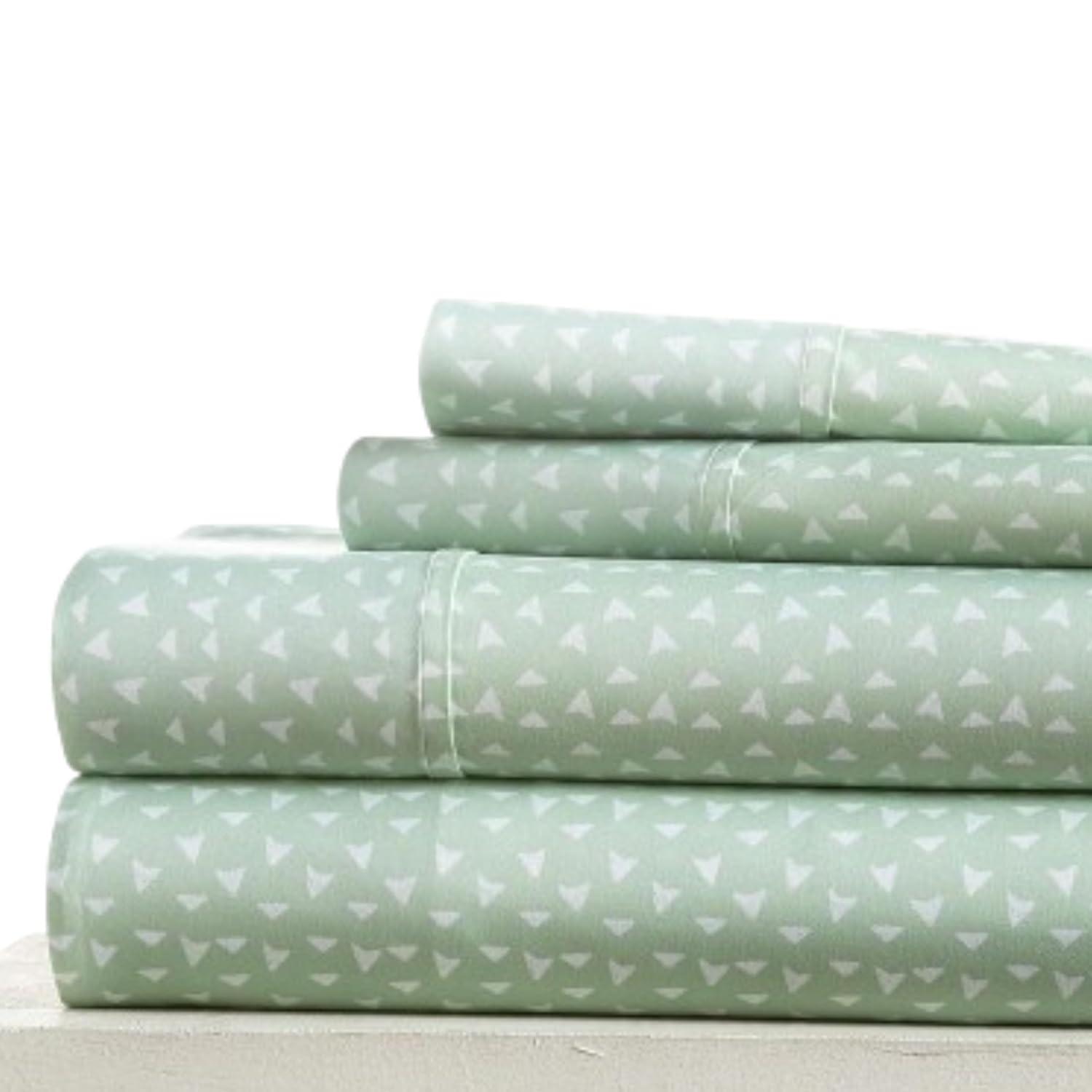Printed Patterns 4PC Sheet Set - Extra Soft - Becky Cameron, Urban Arrows Jade, Queen