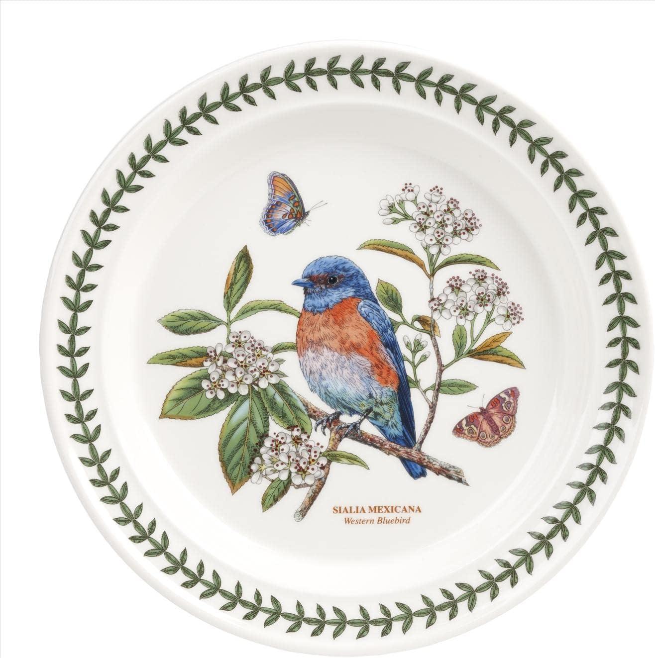 Botanic Garden Birds Ceramic 10.5" Dinner Plates Set