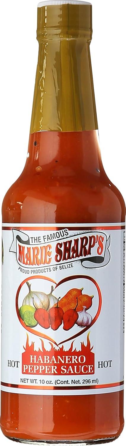 Marie Sharp's Original Hot Habanero Pepper Sauce, 10 oz, 1 Pack