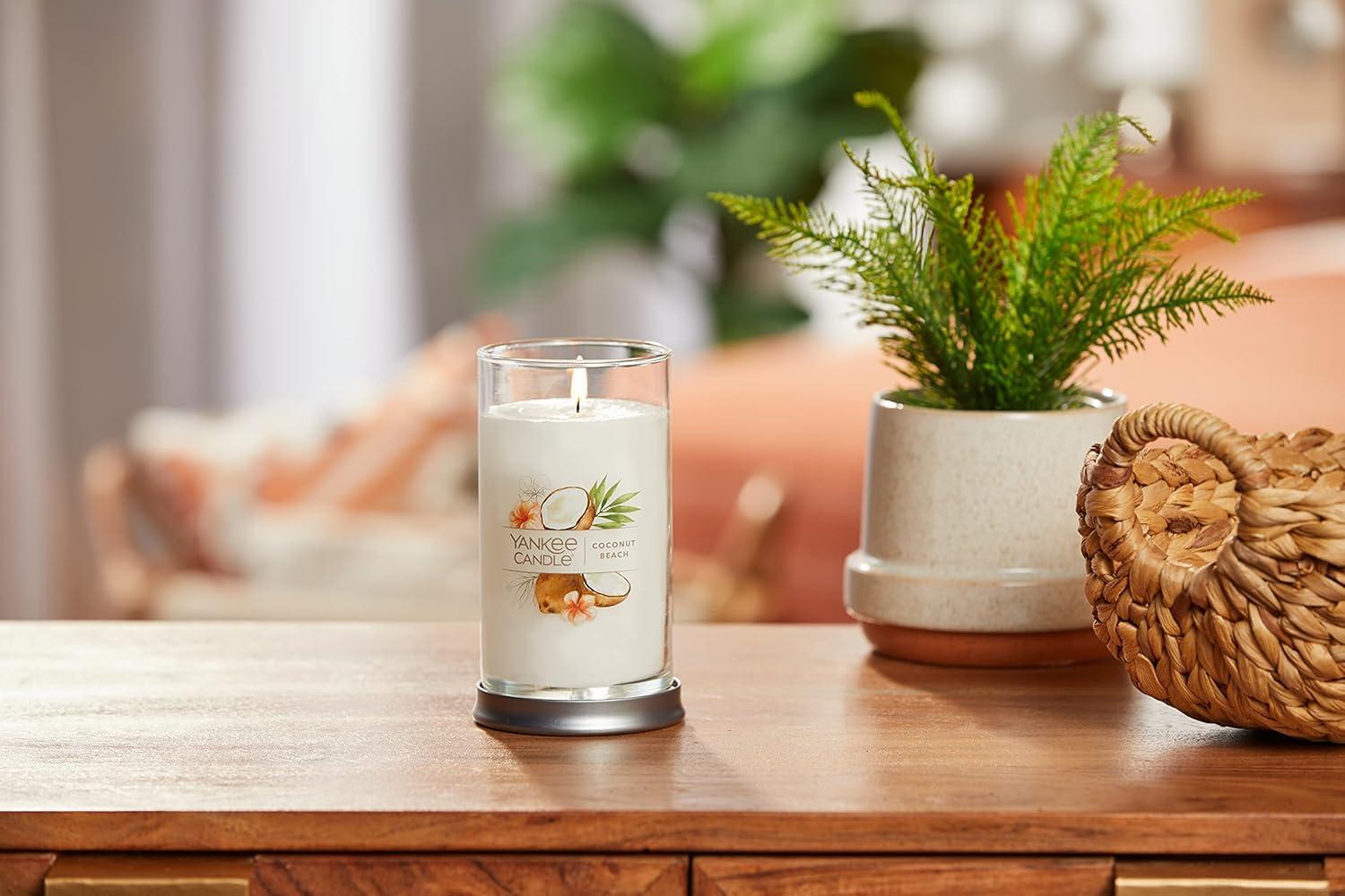 White Soy Scented Medium Pillar Candle