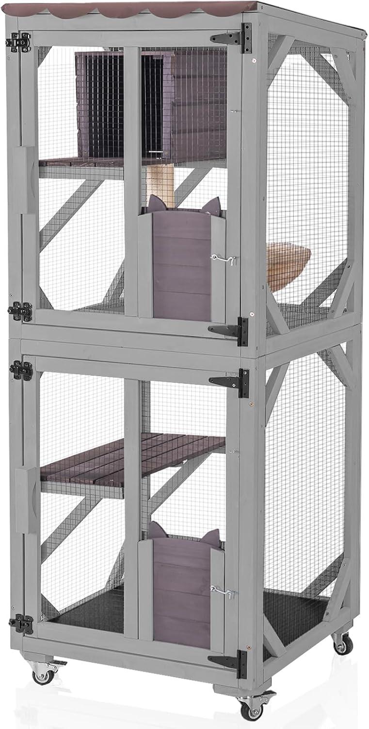 Aivituvin Portable Cat Playpen