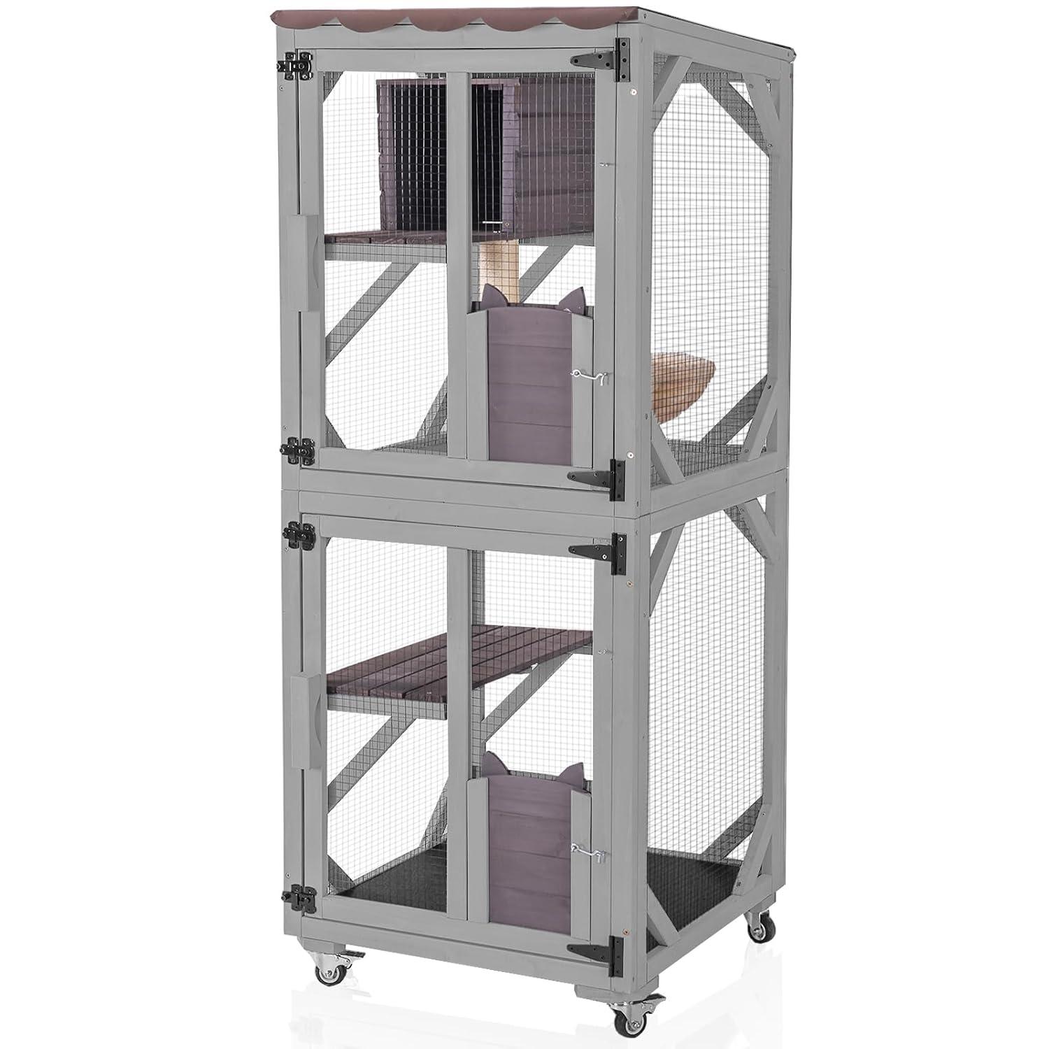 Aivituvin Portable Cat Playpen