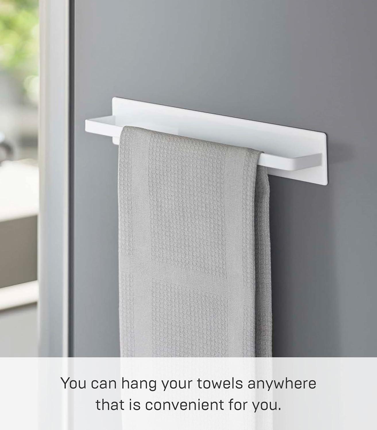 11.02" Magnetic Kitchen Dish Towel Hanger Rack Wall Mounted Towel Bar