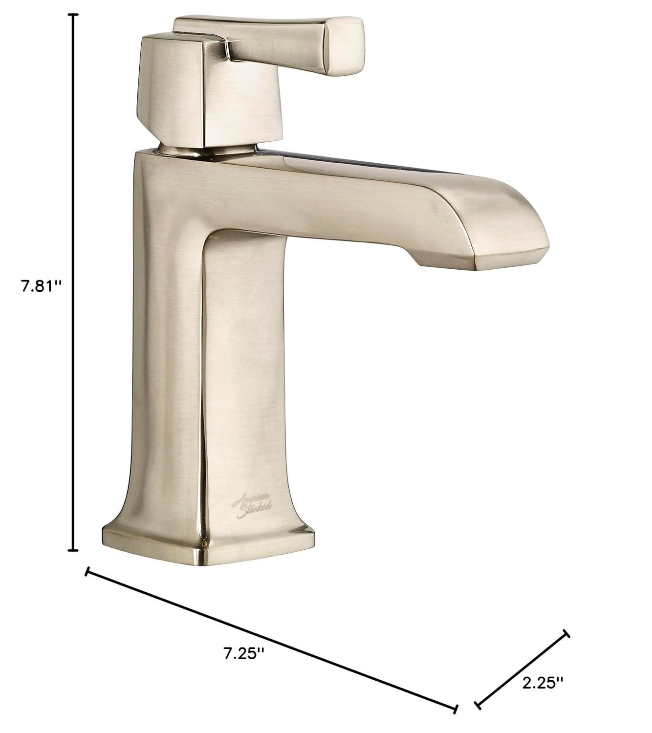 American Standard 7353101.243 Townsend Single Hole Bathroom Faucet with Single Handle, Brass, Matte Black