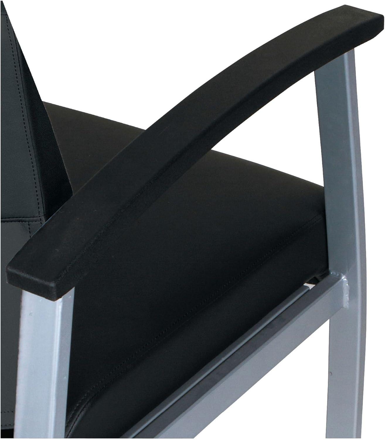 Alera® Polyester/Polyester Blend Seat Lounge Chair with Metal Frame