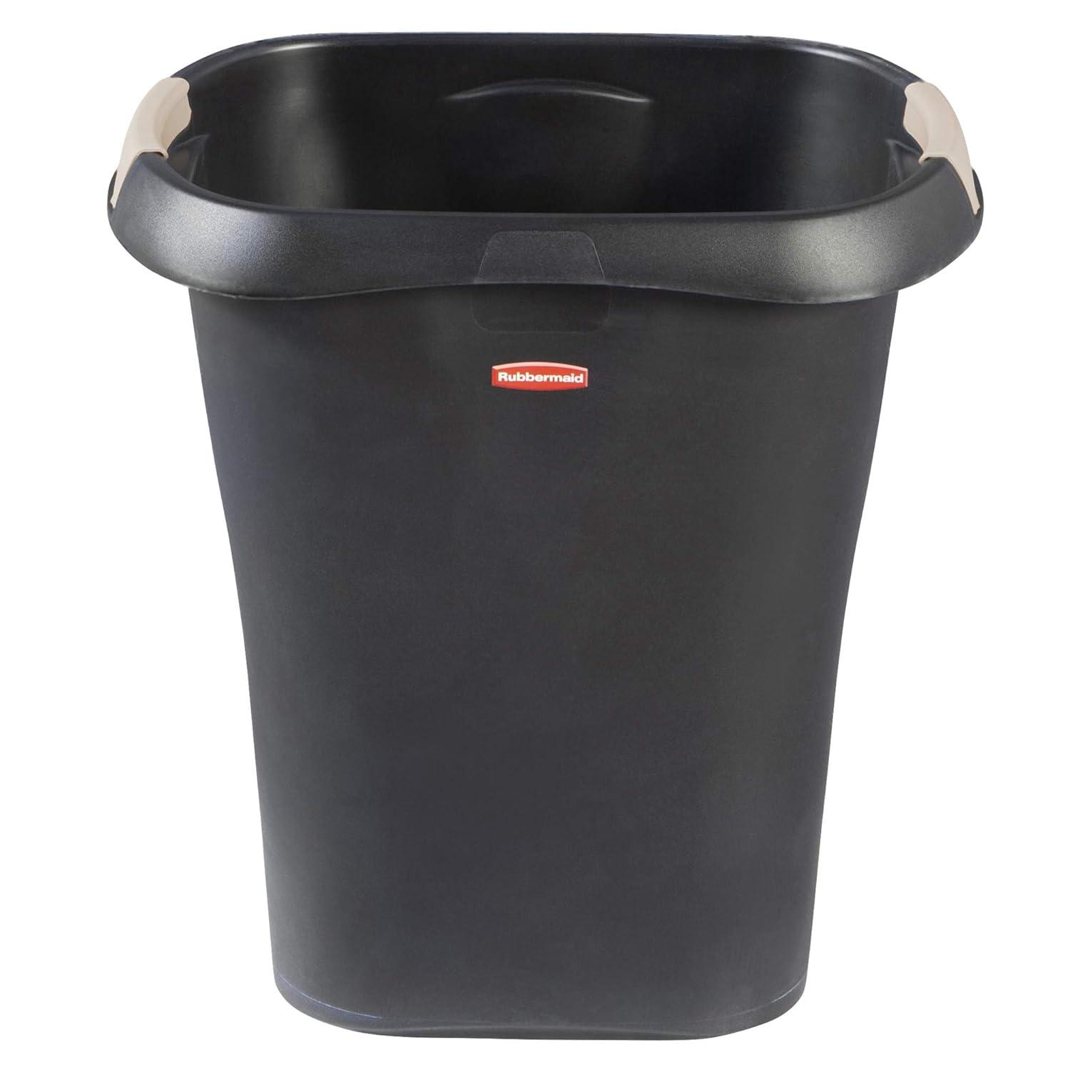 Rubbermaid Commercial Products Plastic Open Kitchen Trash Can - 8 Gallons