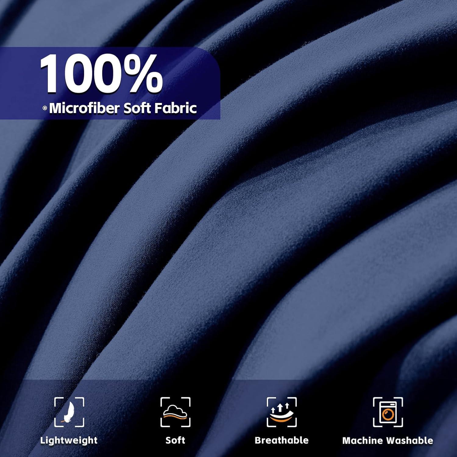 Sweet Home Collection All Season Bed-in-A-Bag 5pc/7pc Solid Color Comforter & Sheet Set Ultra Soft Bedding by Sweet Home Collection