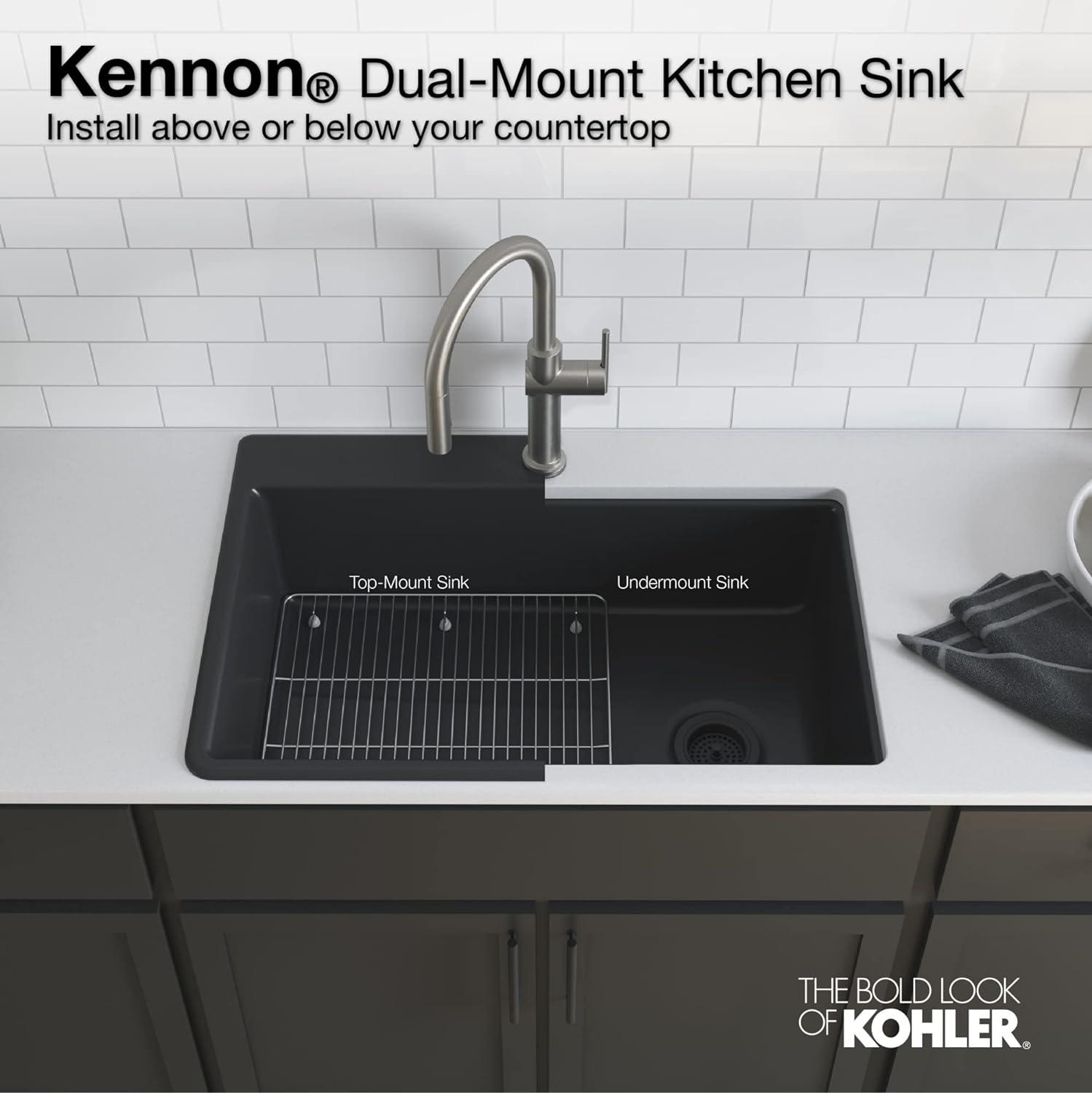 Kennon™ 33" x 22" x 10-1/8" Neoroc™ Under-Mount Single-Bowl Kitchen Sink