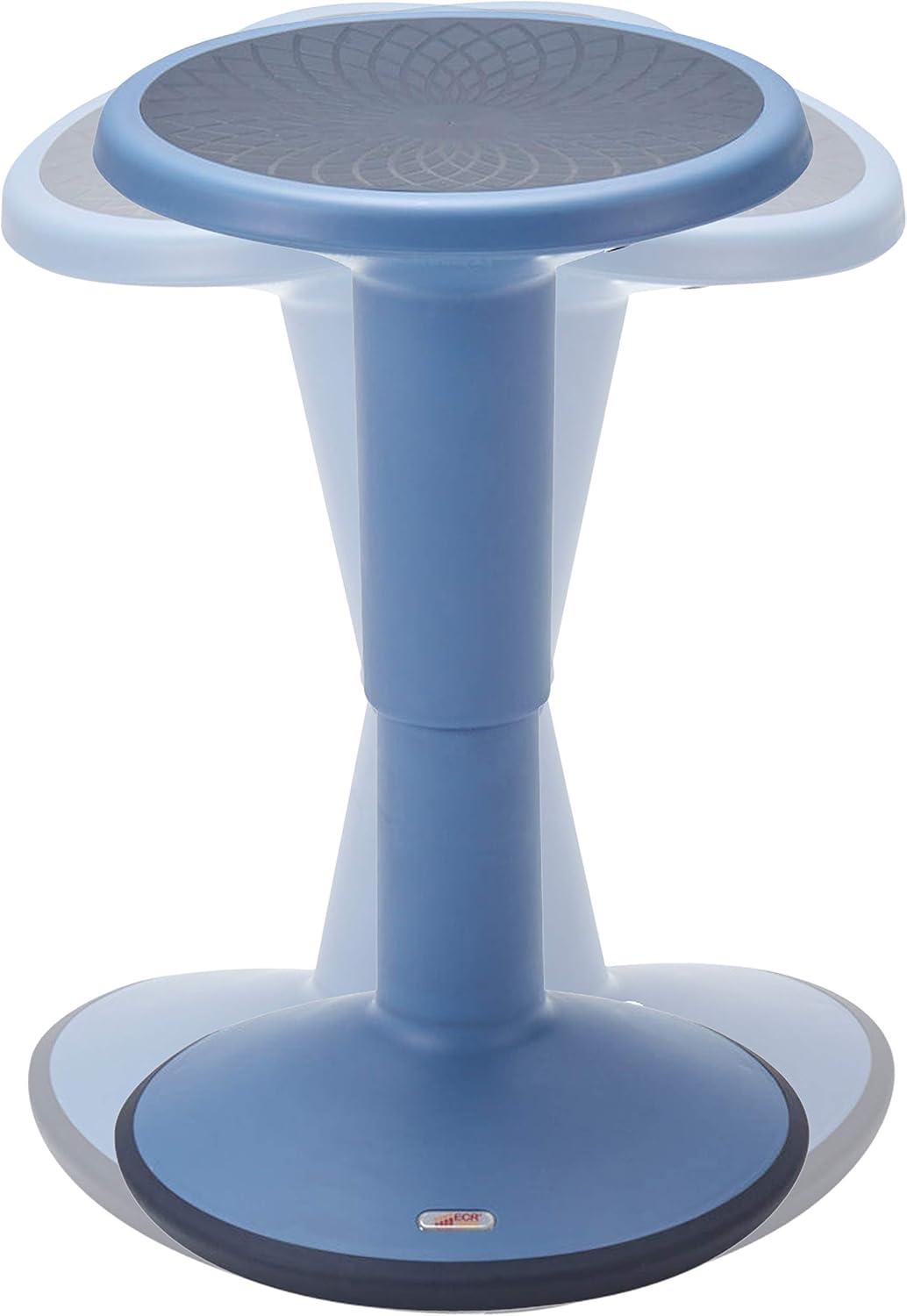 ECR4Kids SitWell Height-Adjustable Wobble Stool - Active Flexible Seating Chair for Kids and Adults - School and Office