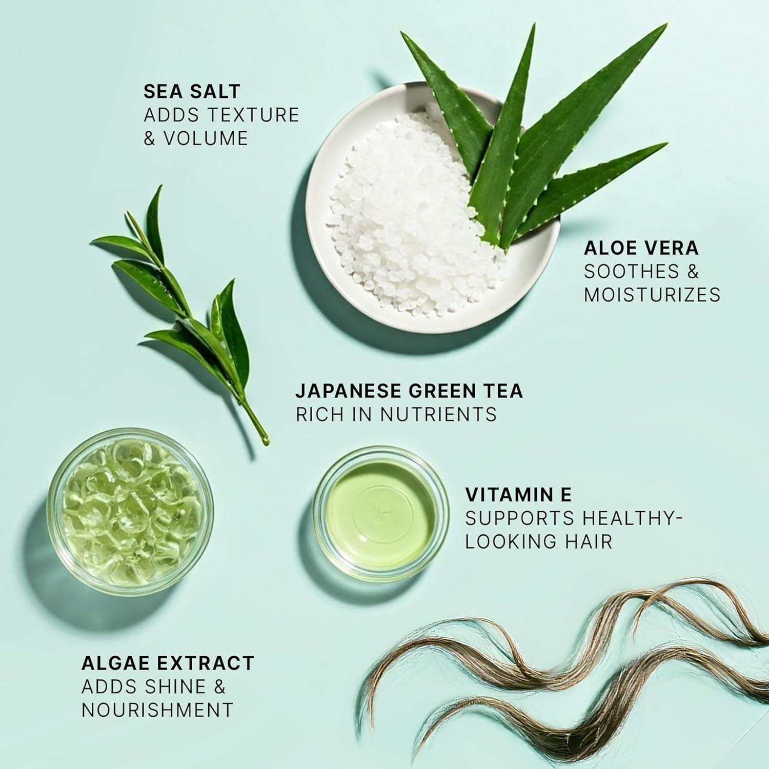 Beauty by Earth - Sea Salt Spray Hair Texturizer - Ocean Waves, 6 oz