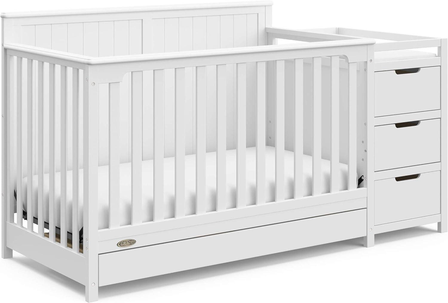 Graco Hadley 5-in-1 Convertible Crib and Changer with Drawer