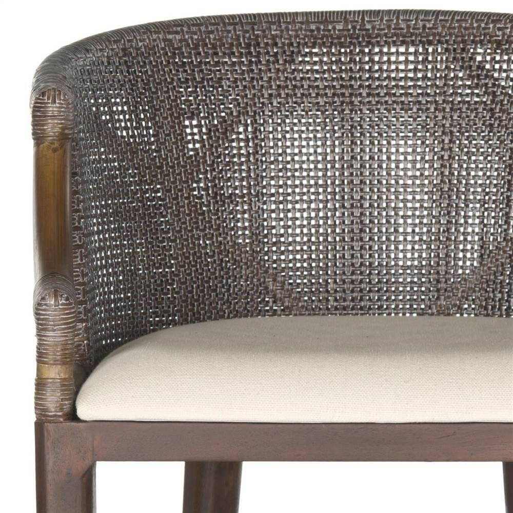 Brando Bar Stool - SEA4014 - Brown/White - Safavieh