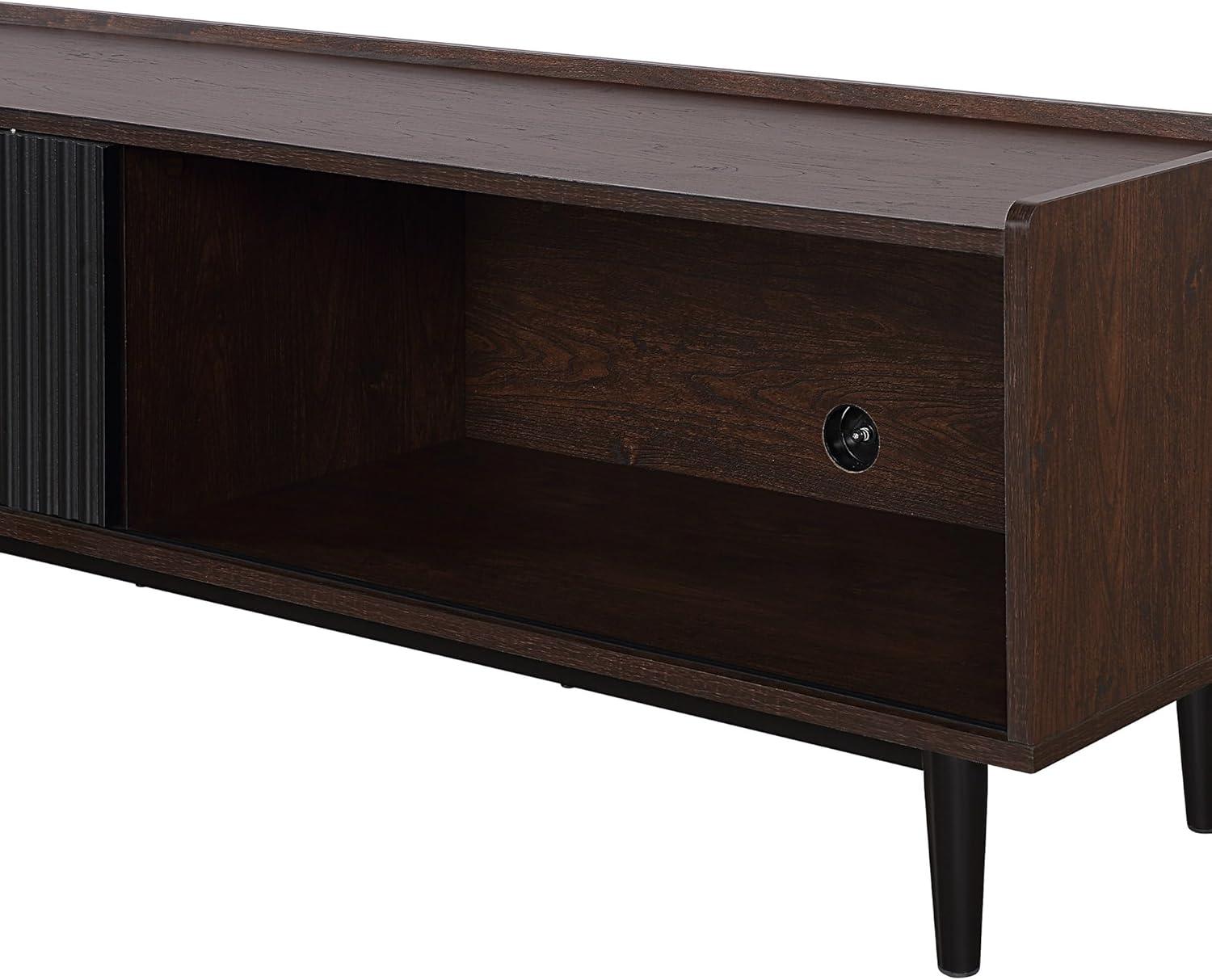 Duane Modern Ribbed TV Stand for TVs up to 55" - Manhattan Comfort