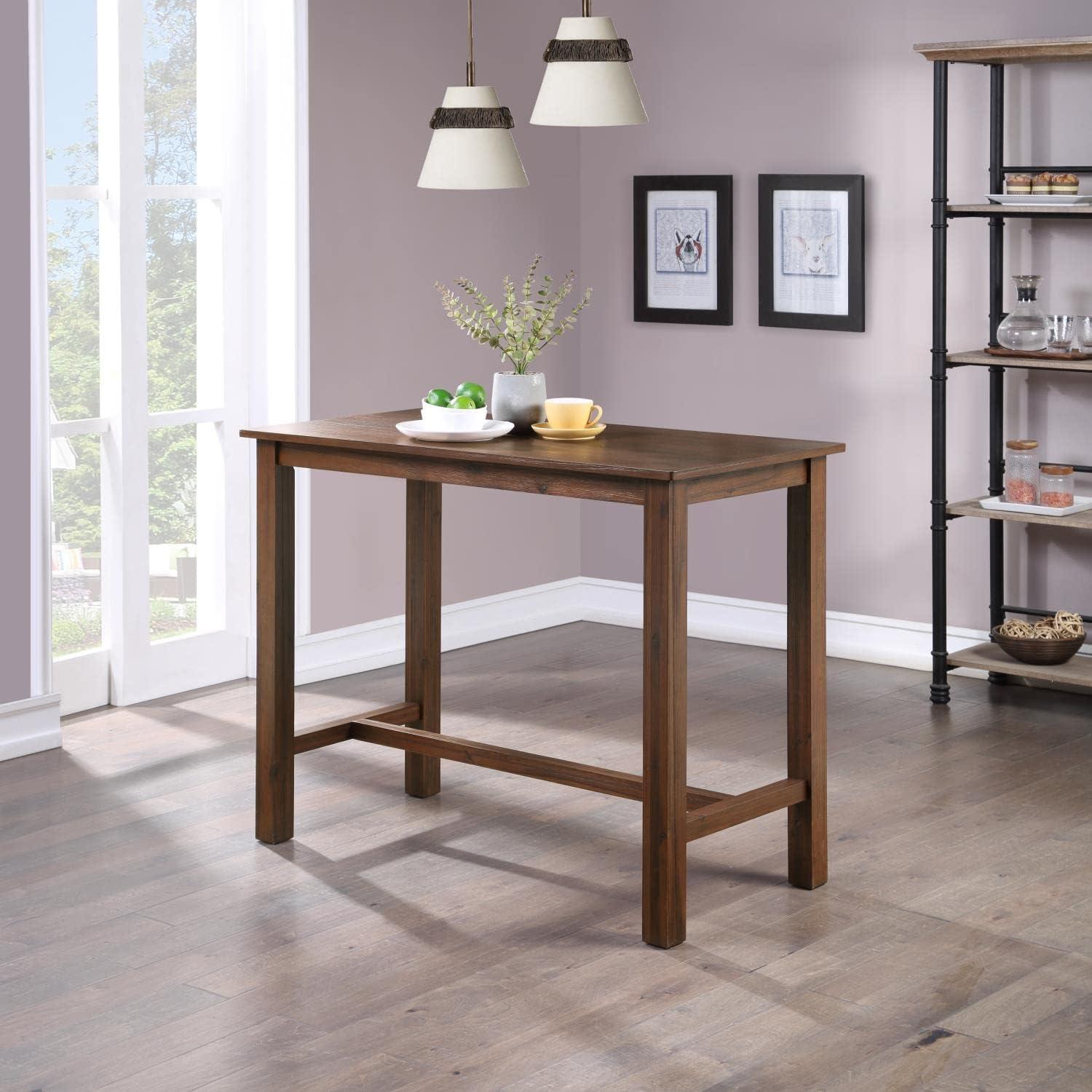 Sonoma Counter Height Pub Table Chestnut - Boraam: Modern Kitchen Table for 4, Wood Frame, 36" High