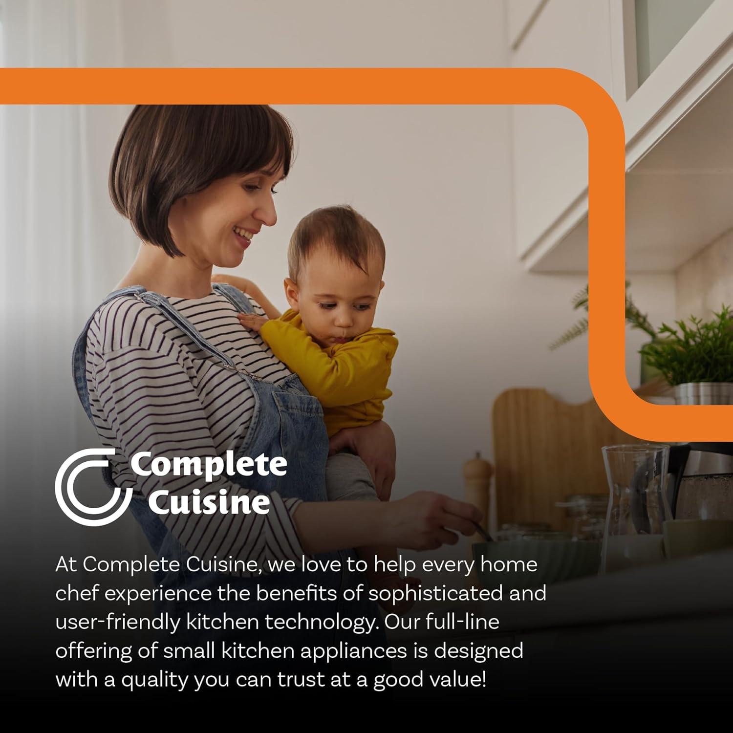 Complete Cuisine CC-3000-SL 3-Quart Round Stainless-Steel Slow Cooker