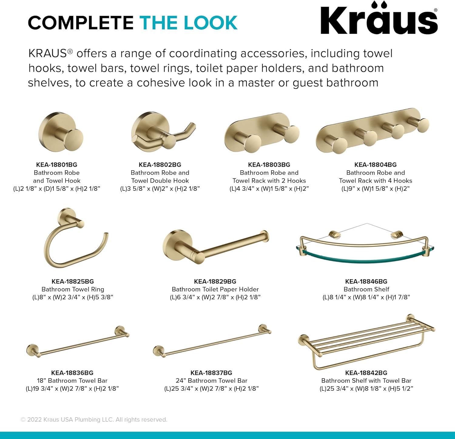 Kraus Elie Triangle Metal Corner Shelf
