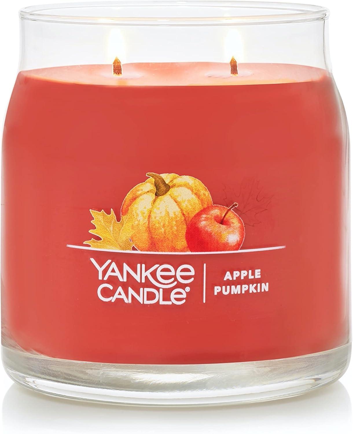 Harvest Scented Red Soy Jar Candle