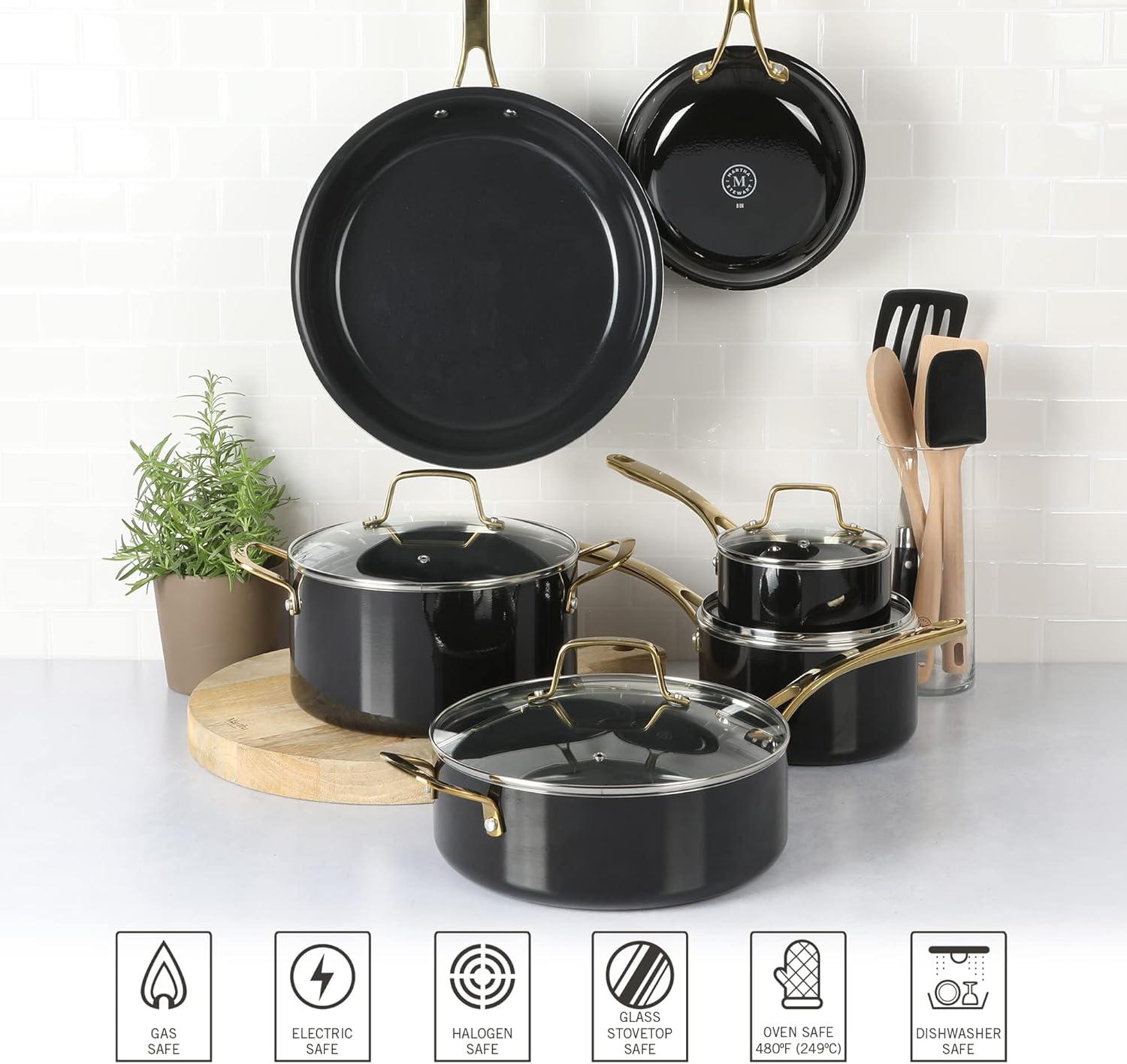 Martha Stewart Martha Stewart 14 Piece Non-stick Cookware Combo Set