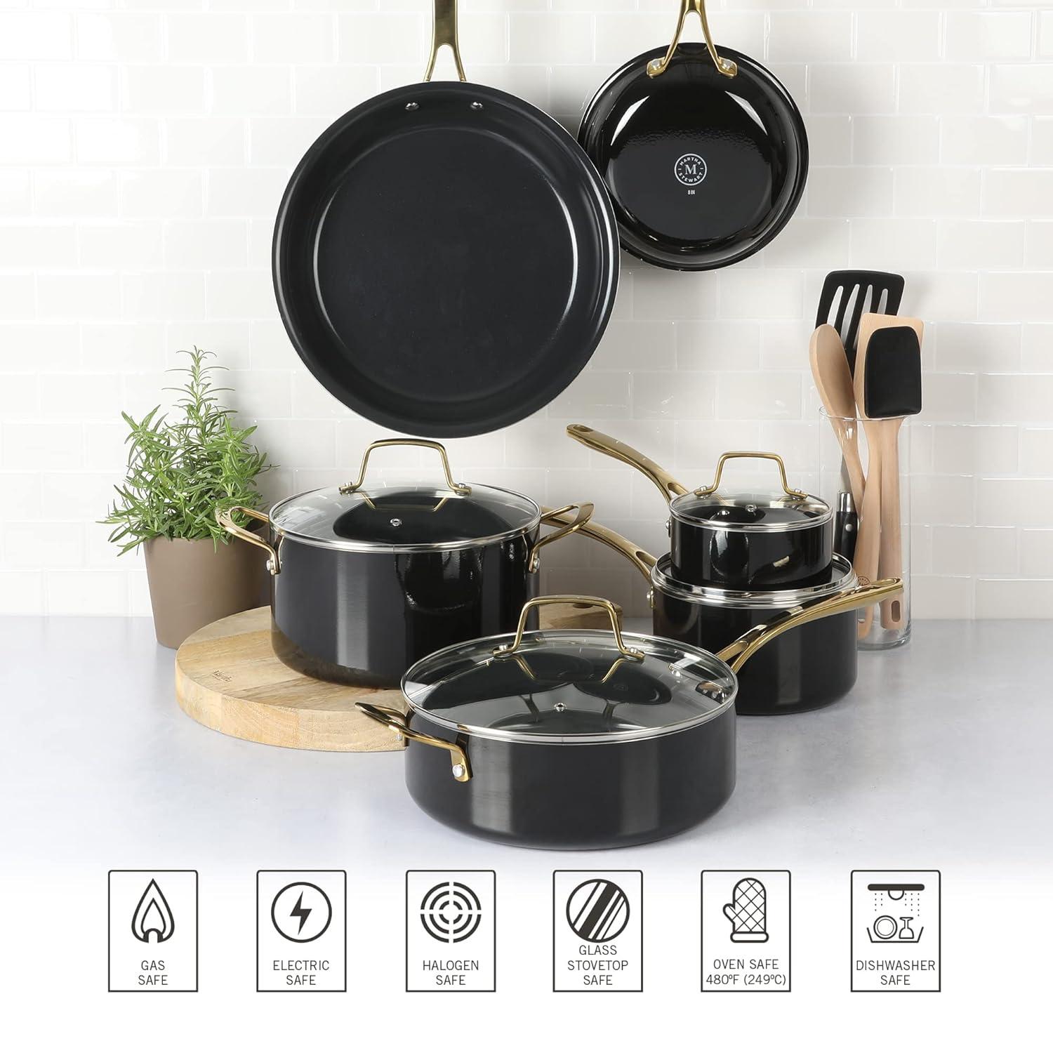 Martha Stewart Martha Stewart 14 Piece Non-stick Cookware Combo Set