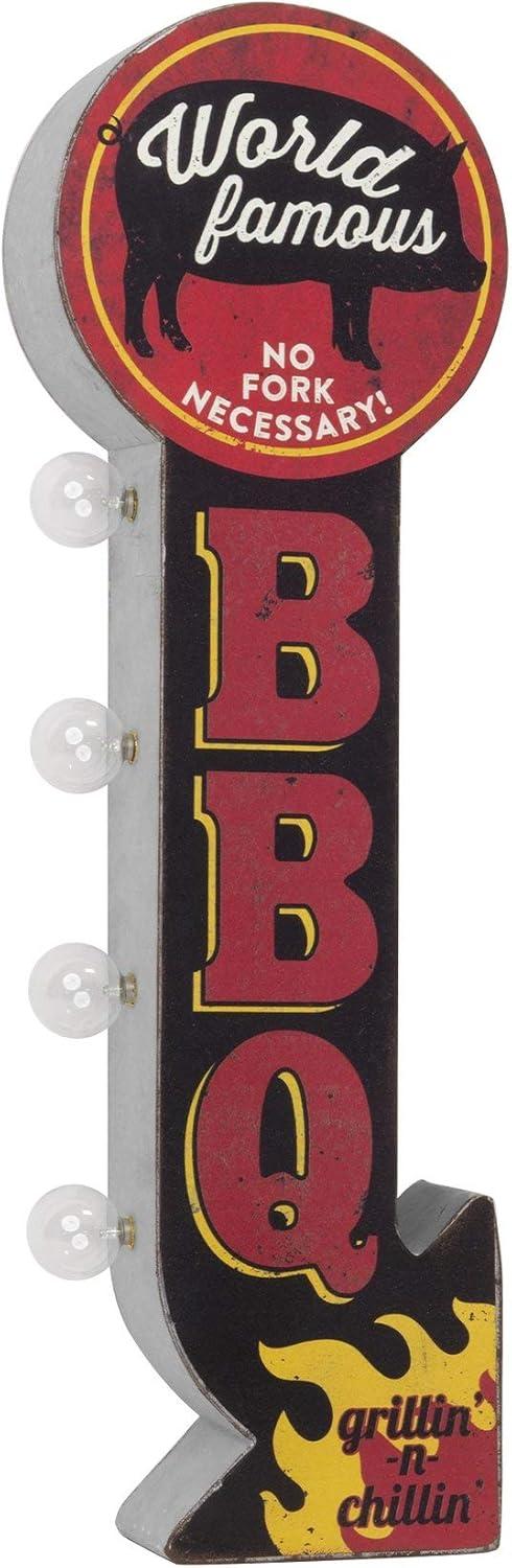 Famous LED BBQ Vintage Marquee Off the Wall Sign - American Art Decor