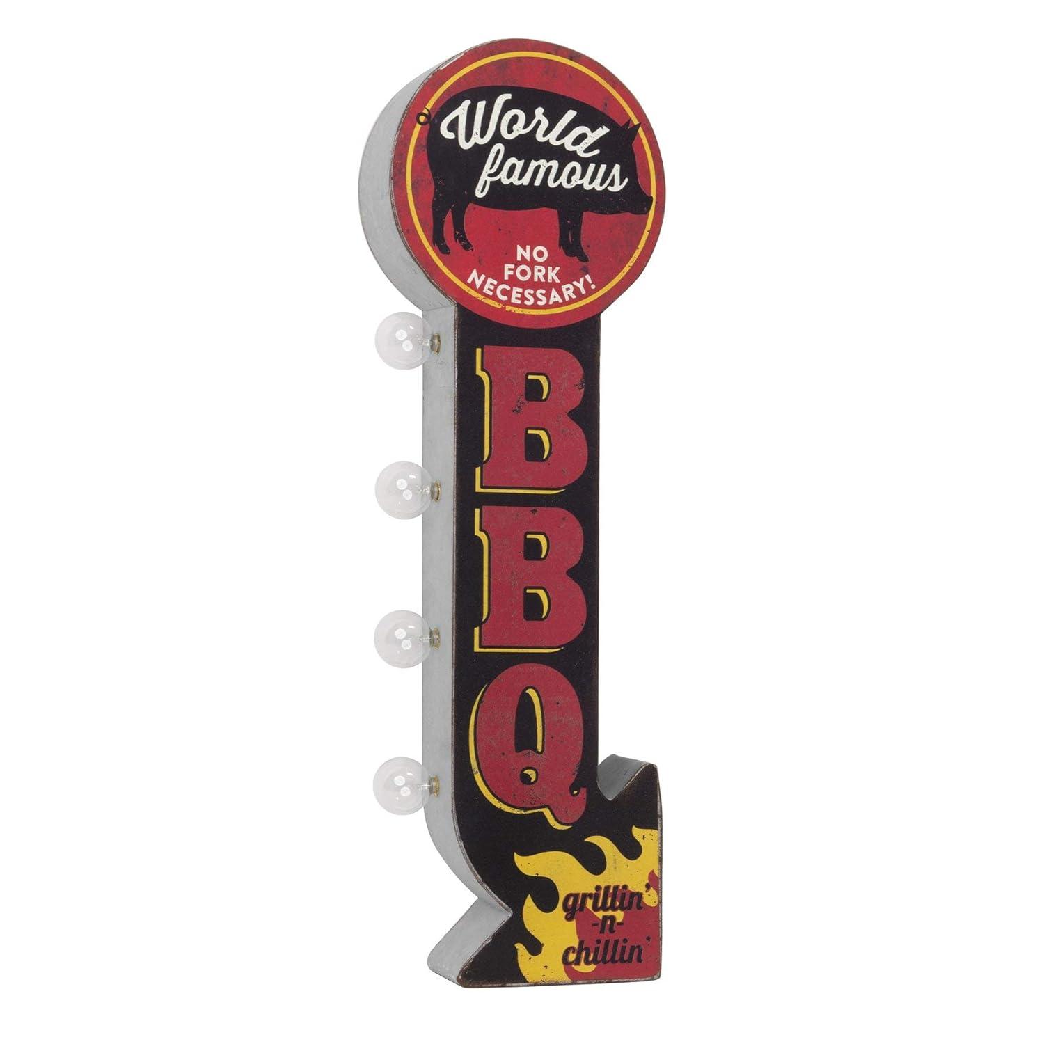 Famous LED BBQ Vintage Marquee Off the Wall Sign - American Art Decor