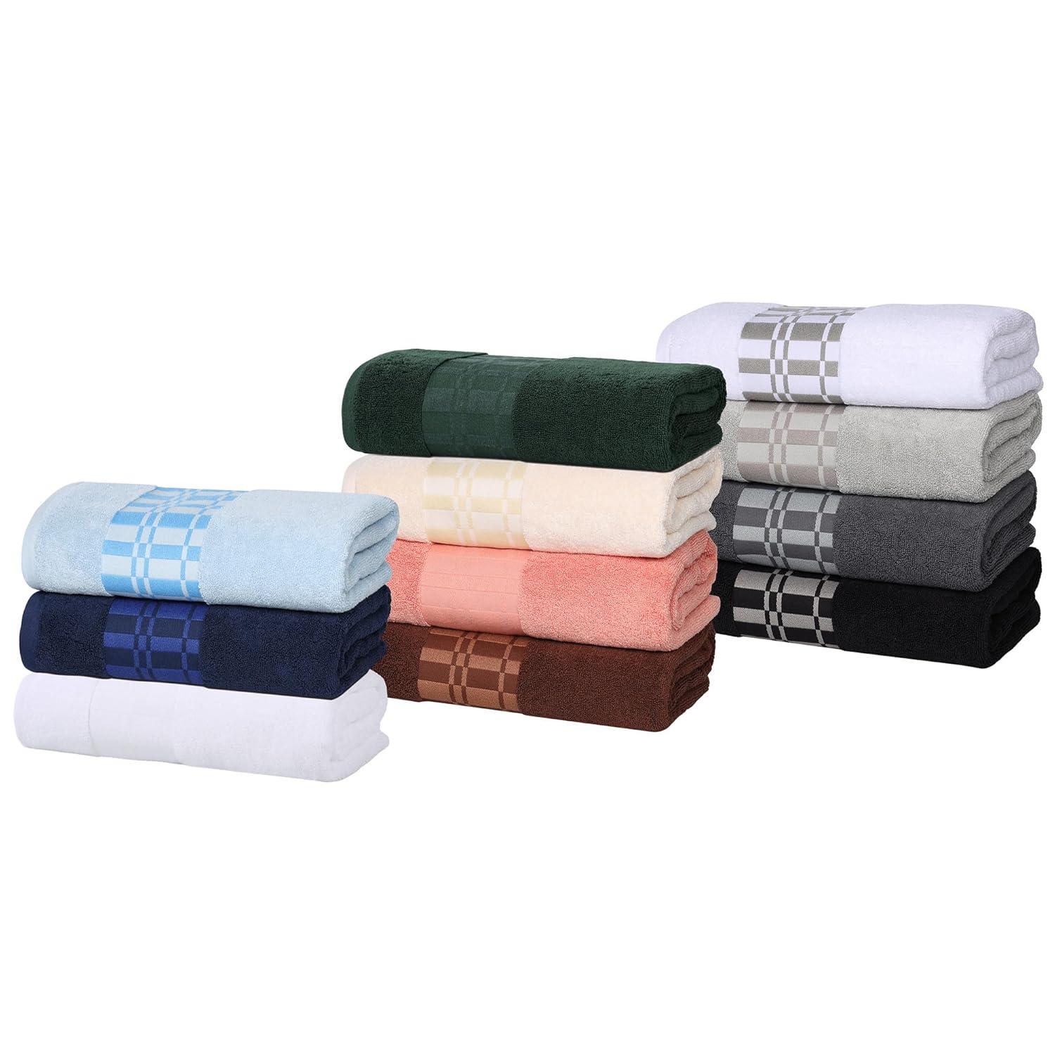 Superior Larissa 8-Piece Cotton Embroidered Towel Set, Coral