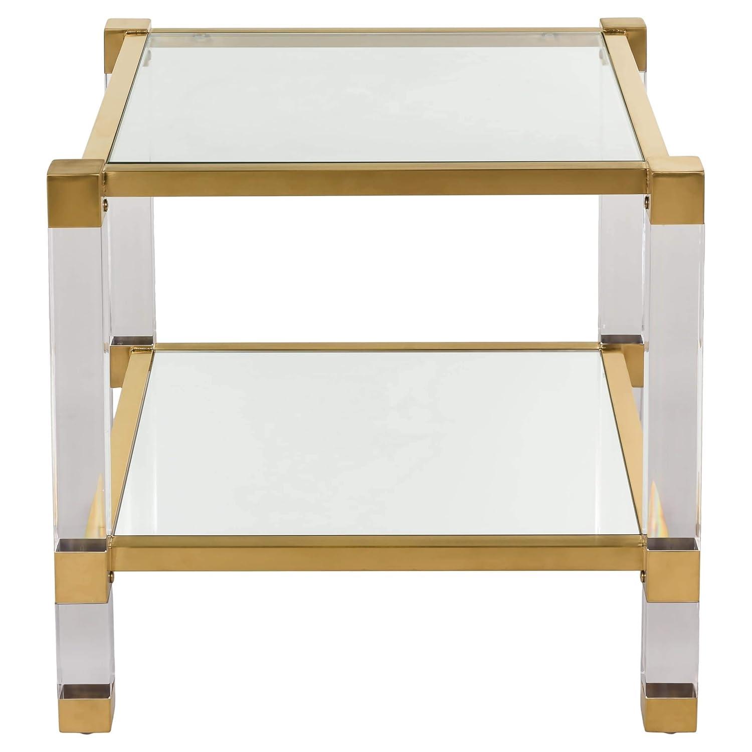 Angie End Table - Brass - Safavieh.