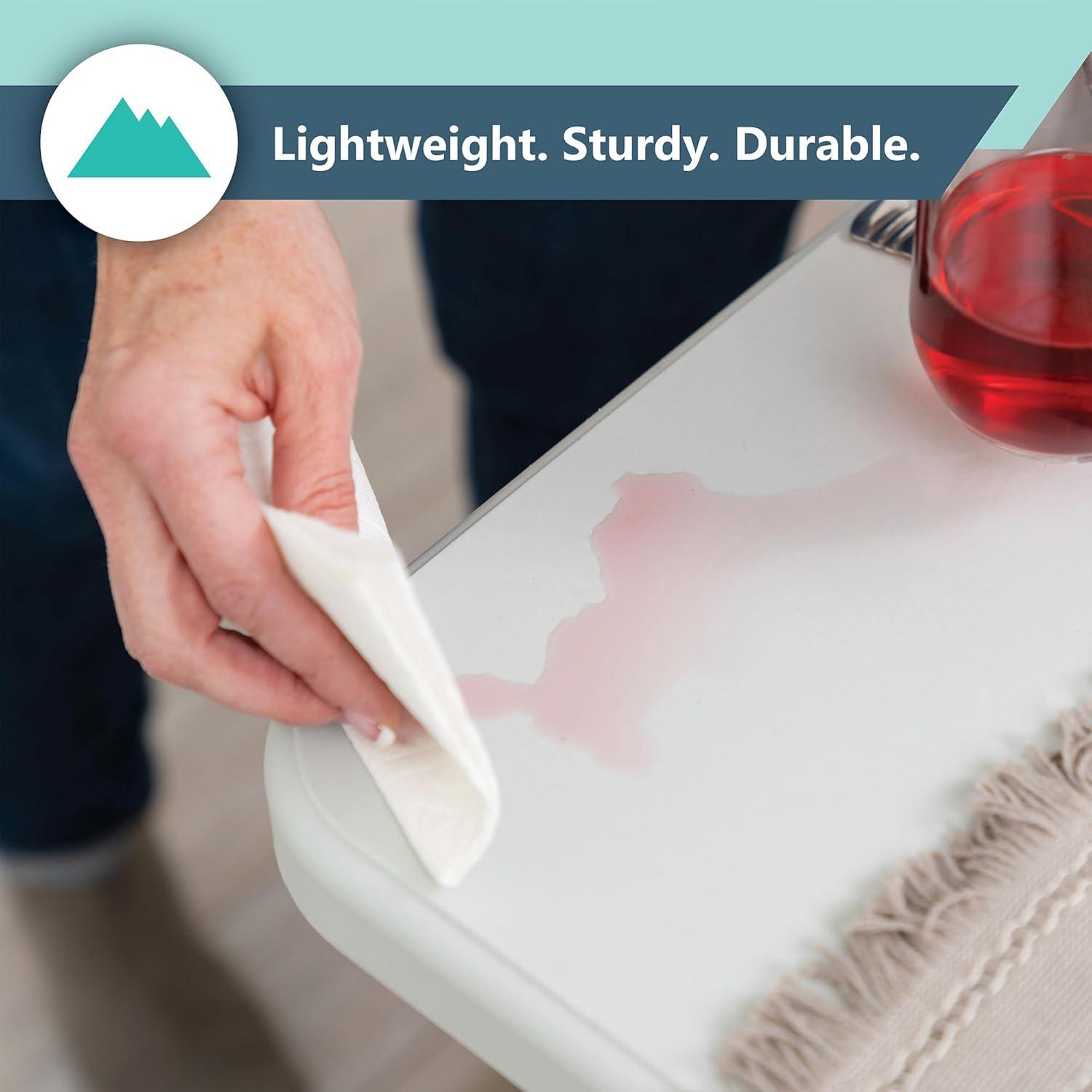 Peakform Multipurpose Banquet Fold-In-Half Table Lightweight Durable Desk with Secure Base for Indoor and Outdoor Events, 6 Foot, White