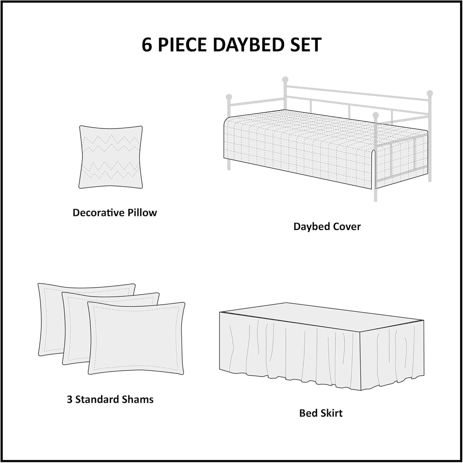 Madison Park Quebec 6 Piece Reversible Daybed Cover Set